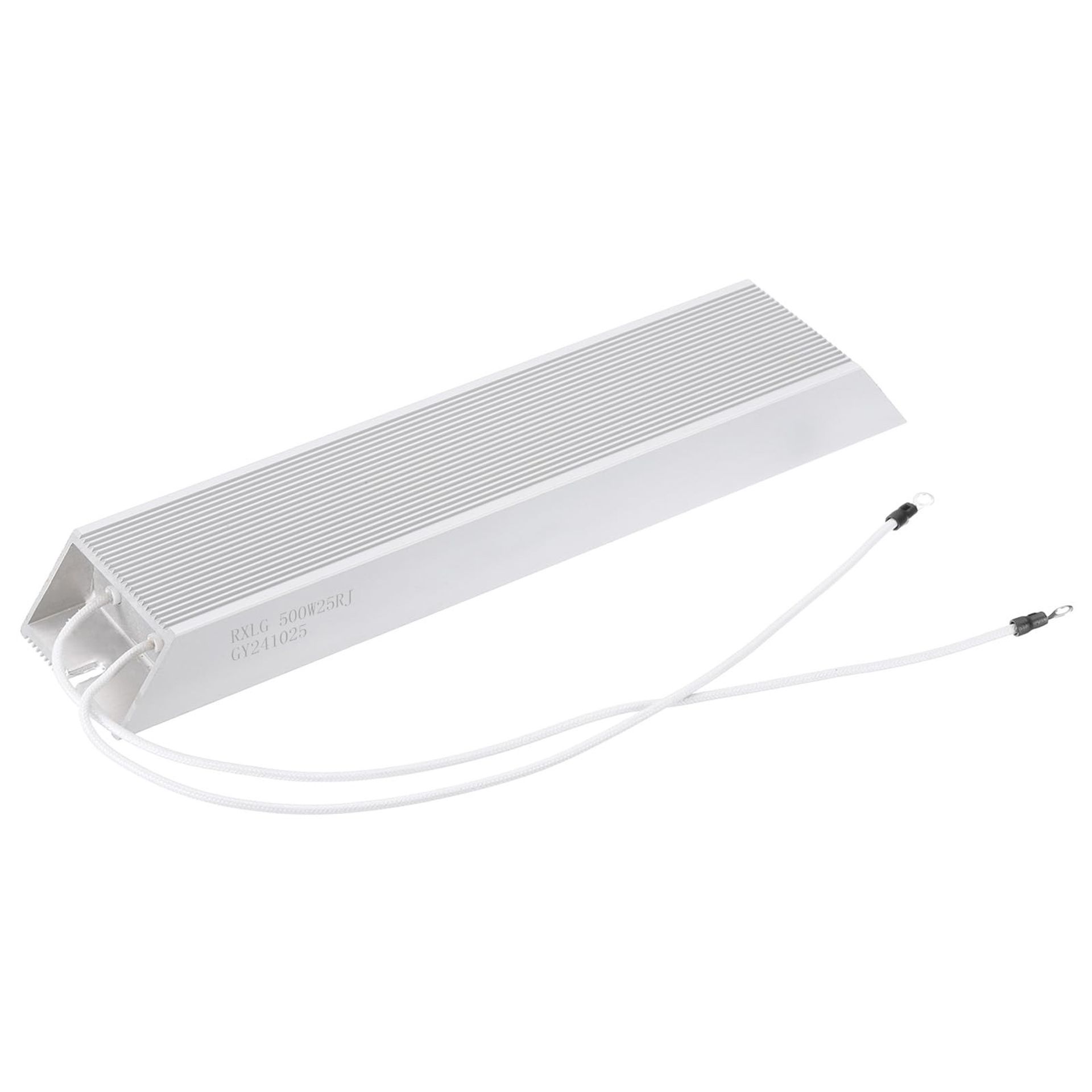 25 Ohm 500W Aluminium Housing Wirewound Braking Resistor for Inverter and Servo Motor - Silver Tone 63.5x6x3cm