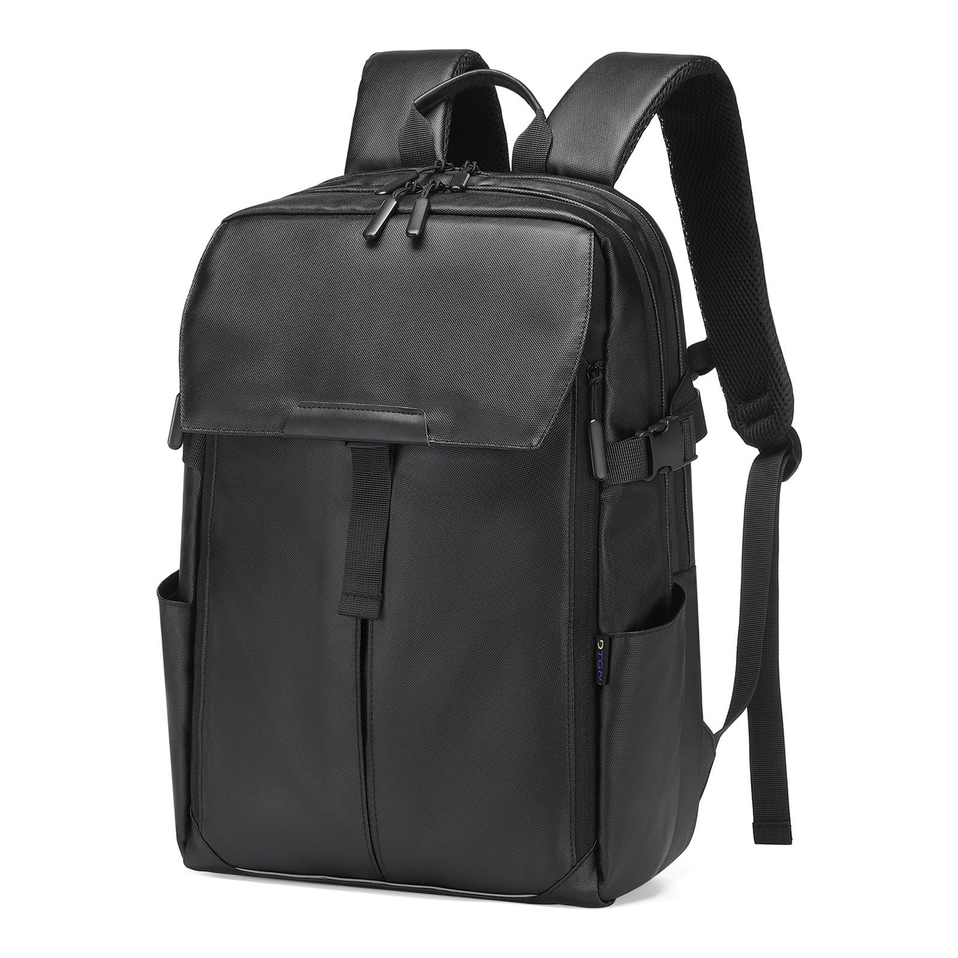 Expandable Business Travel Laptop Backpack 40L Water-Resistant USB Port Fits 16-Inch Laptop - Black M