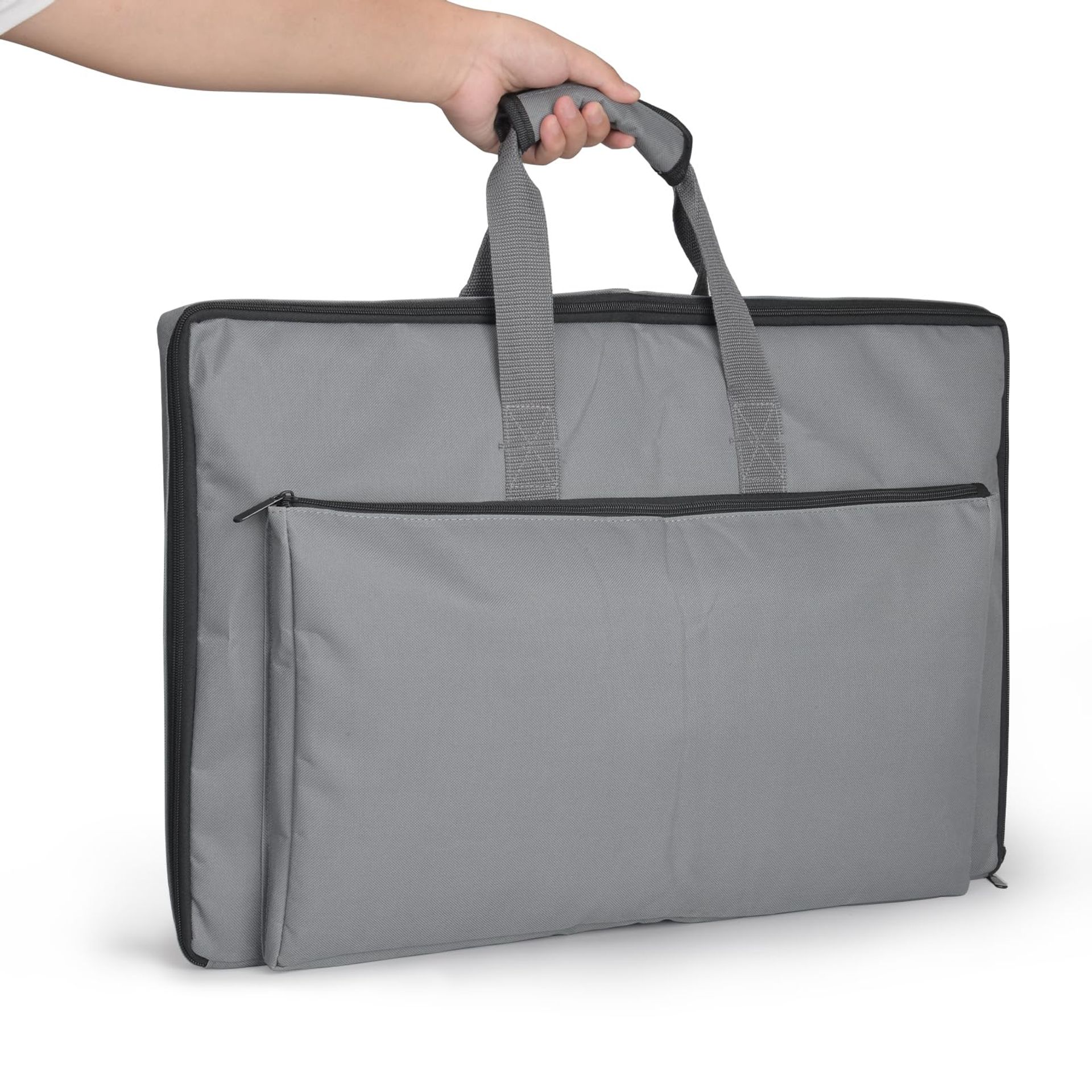 Travel Storage Bag for Starlink Gen3 Rectangular Satellite Internet Kit with Double Pockets for Antenna, Router and Cables - Grey