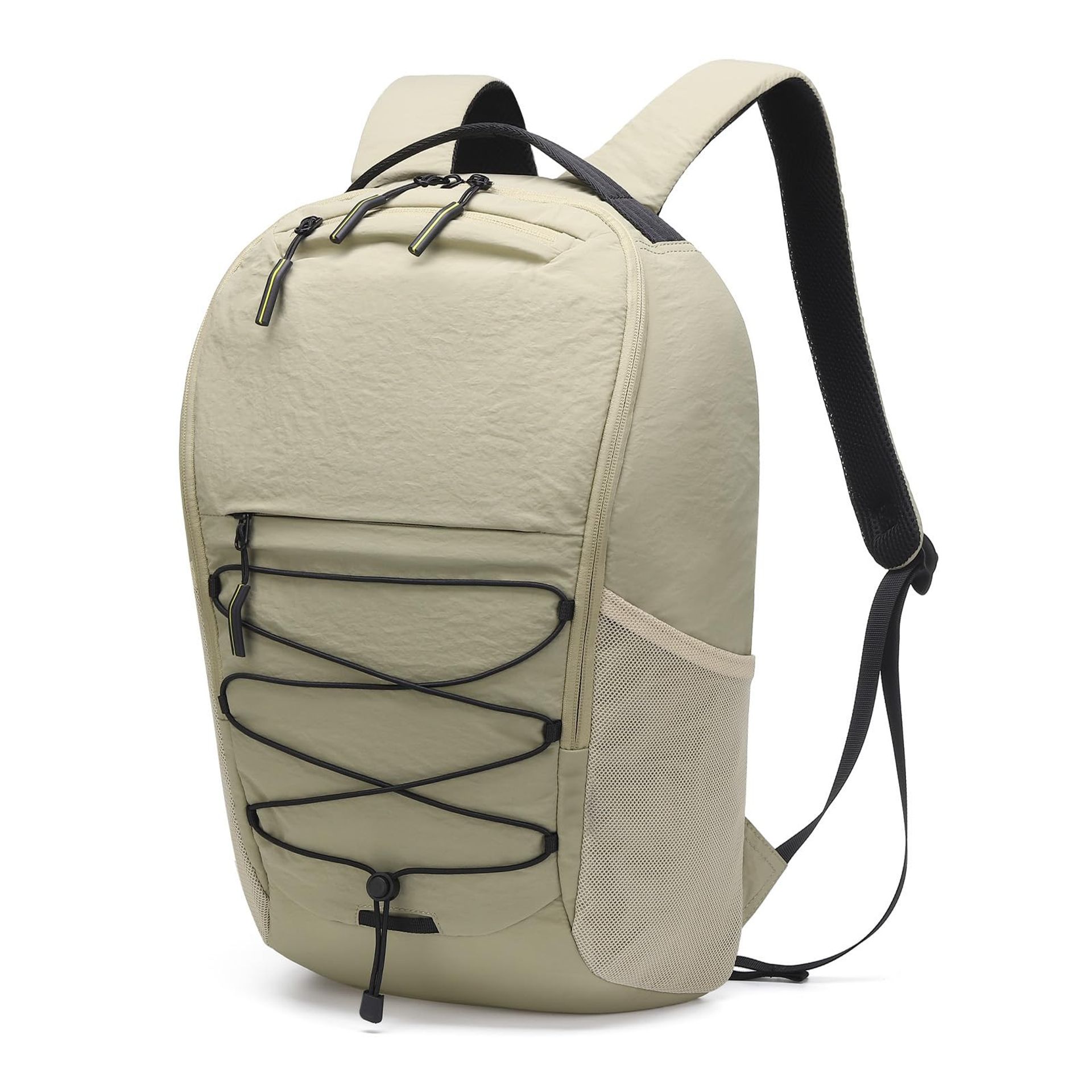 Travel Laptop Backpack 30L Waterproof Lightweight Rucksack for Work, College, Camping and Outdoor Use - Apricot M - Student Essentials