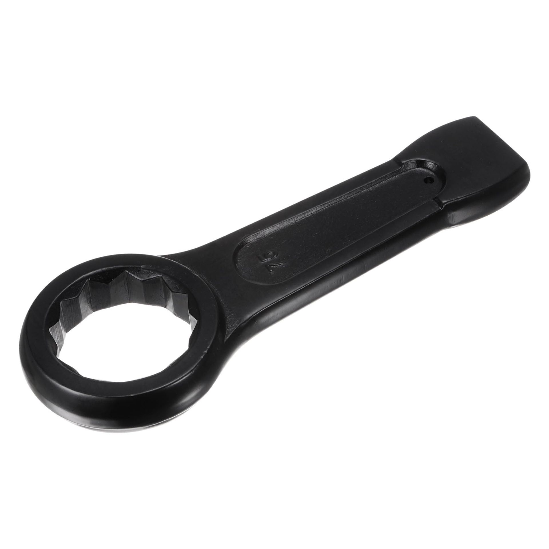 Box End Ring Wrench High Tensile Steel Single Head Hand Tool Corrosion Resistant - Silver 75mm