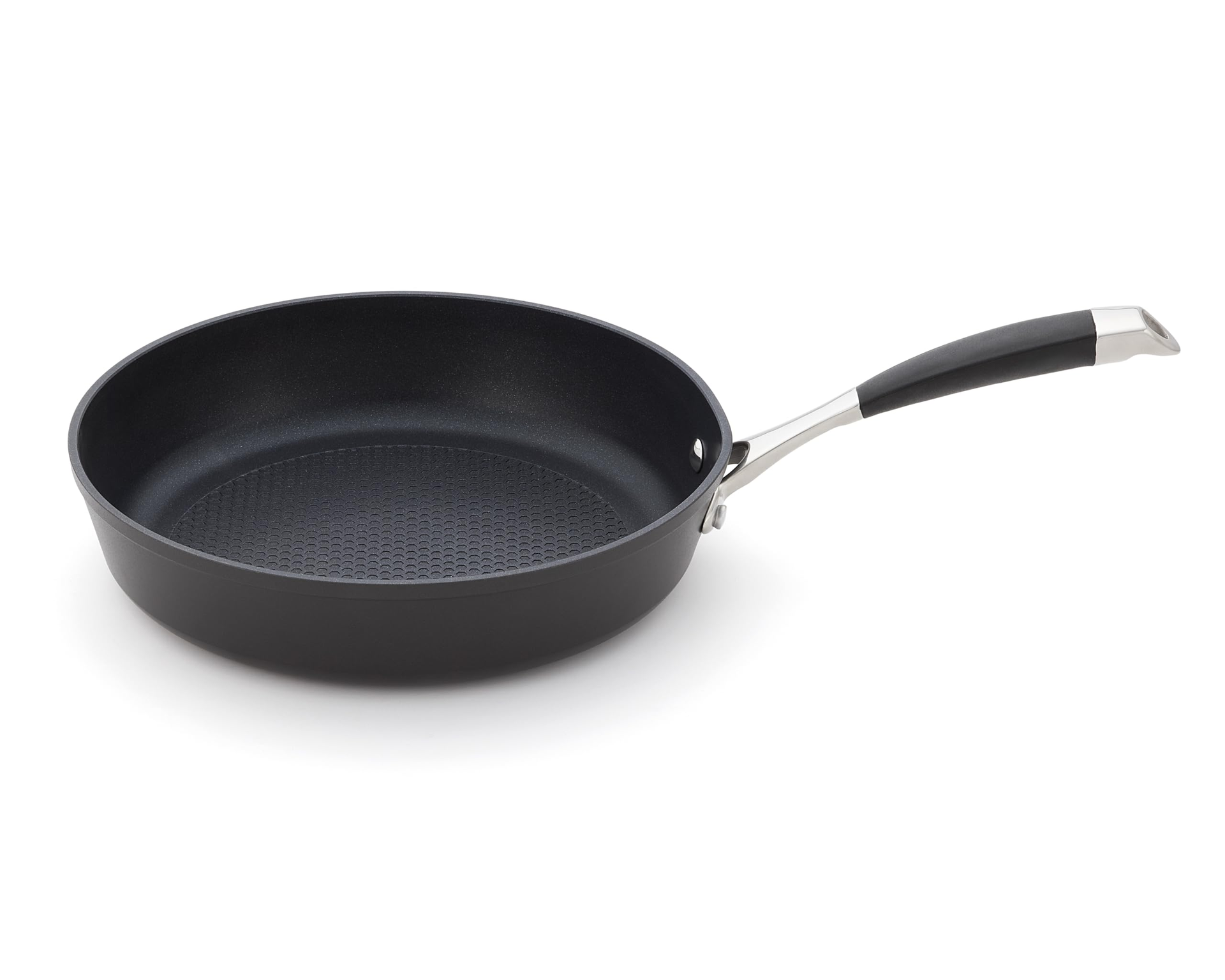 Stellar Non-Stick Frying Pan Induction Suitable Oven & Dishwasher Safe Geoform Coating Anti-Slip Cool Grip Handle - Black 26cm - Spring Refresh