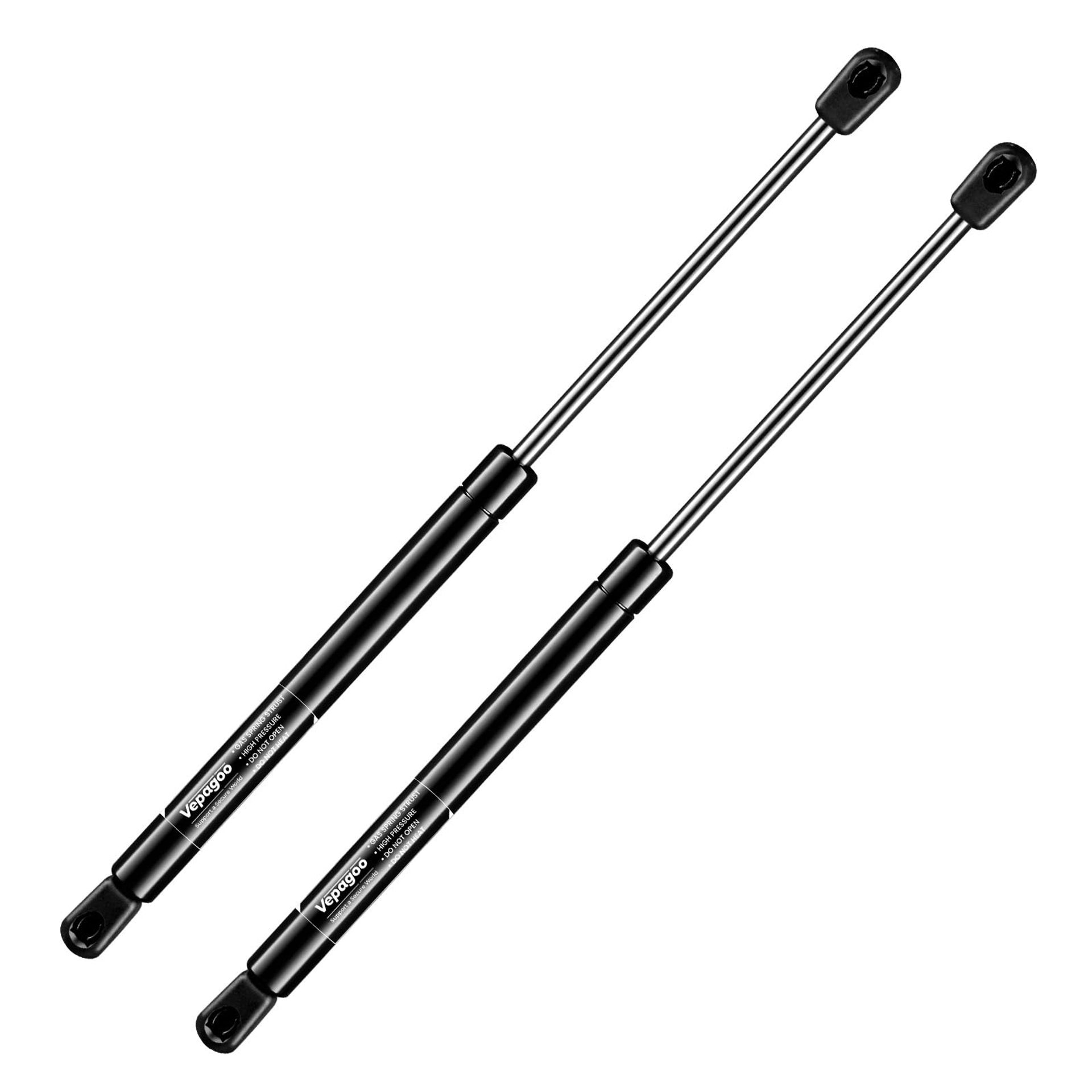Universal Gas Shock Strut Lift Support for Bed, Caravan, Boat, Locker or Hatch Doors Heavy Duty 178N Set of 2 - Black 500MM