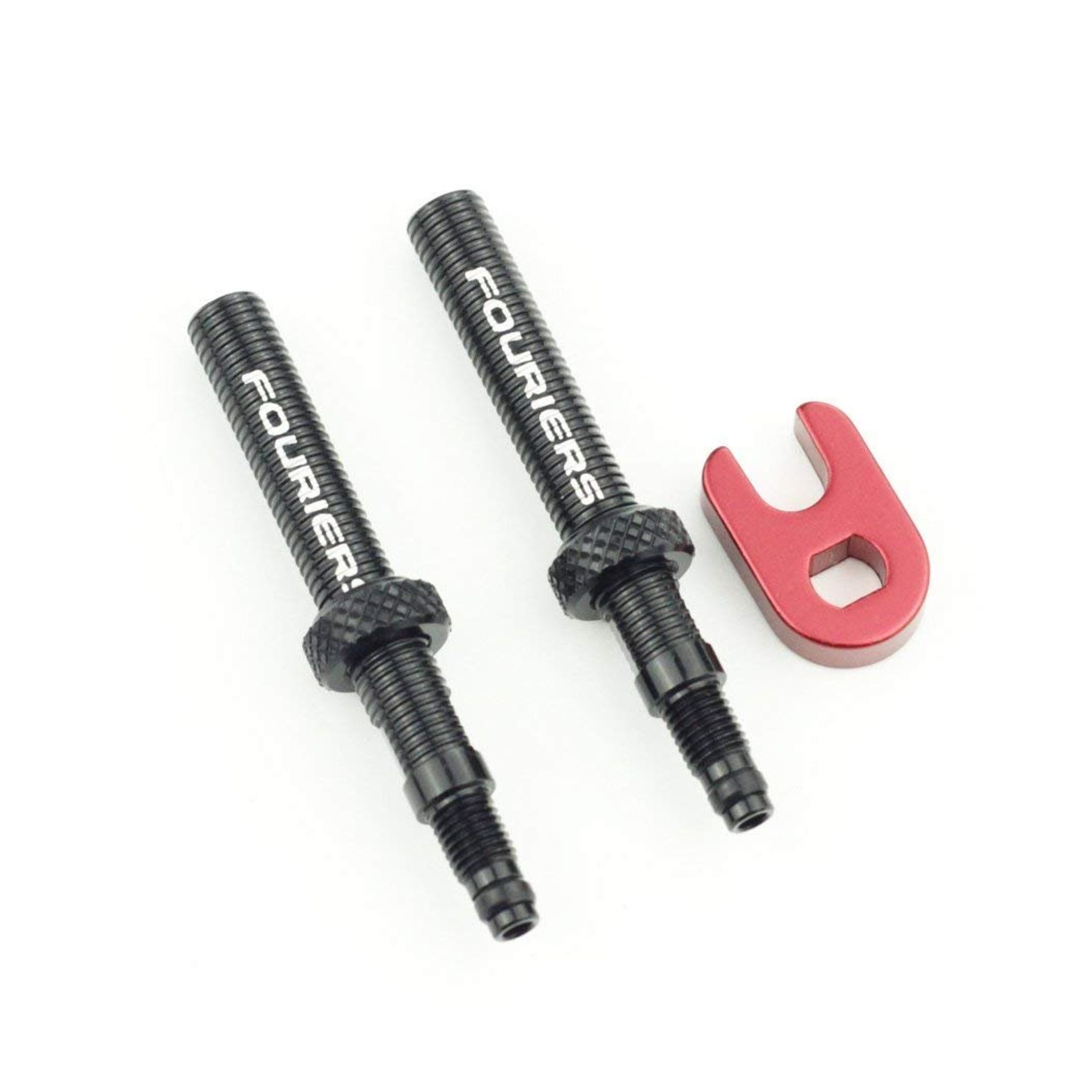 Tubeless Presta Valve Extension with Central Nut Pack of 2 Durable Bike Accessory - Silver 40mm