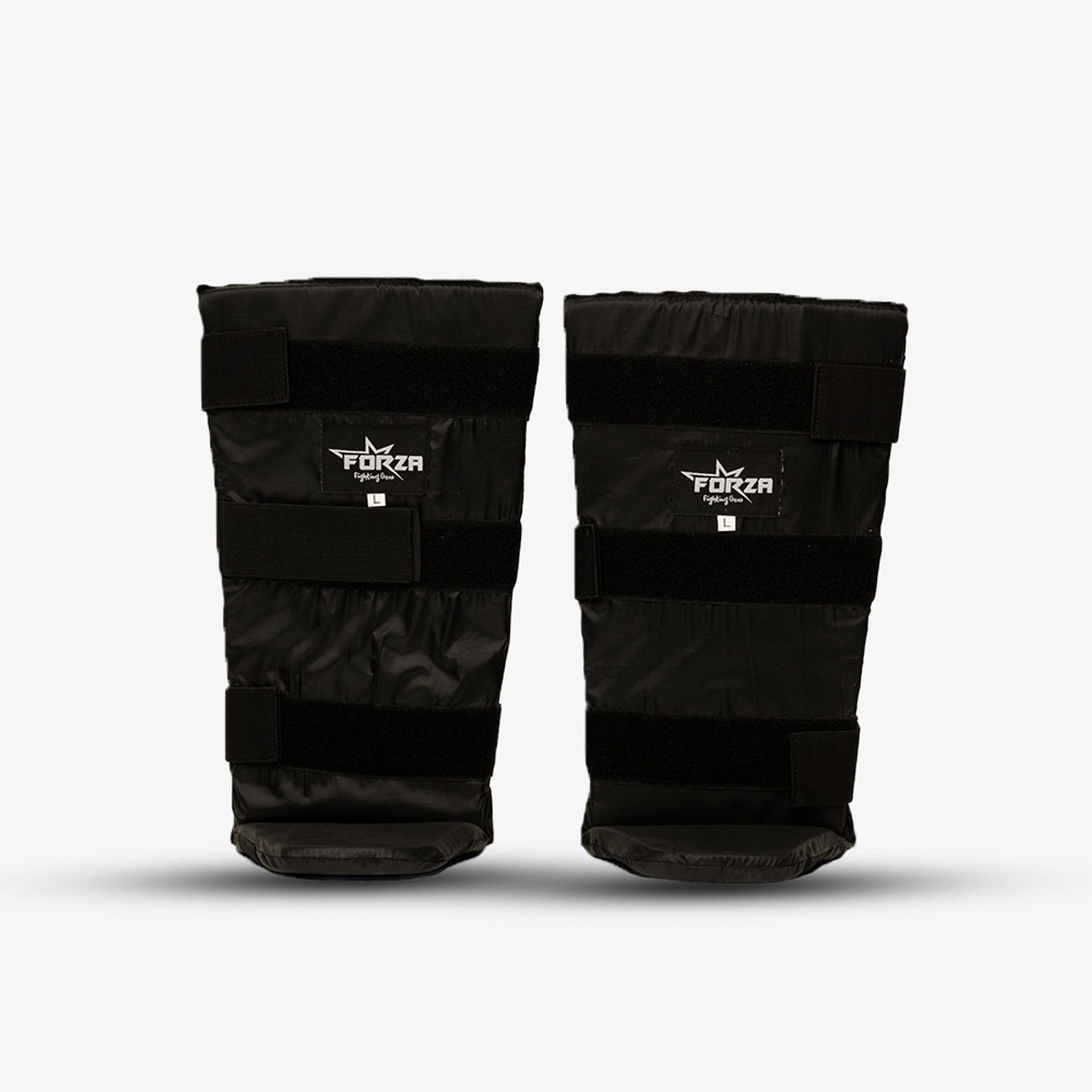 Forza Shinpads Adult Cotton Padded - Black - Large