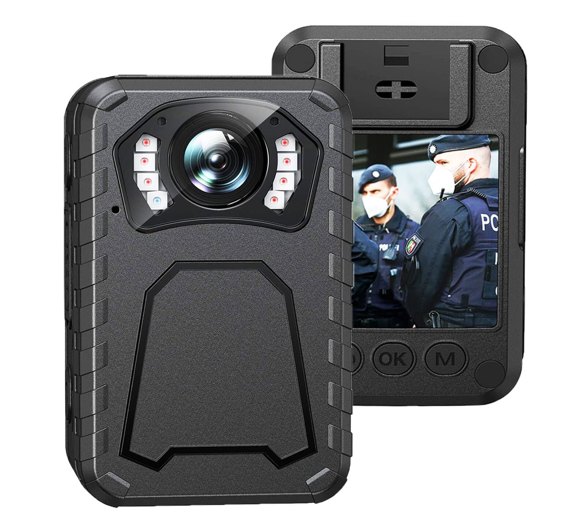 Body Camera 1800P UHD Wearable Cam with IR Night Vision & 64GB Memory - 1800p 1 Count (N9)