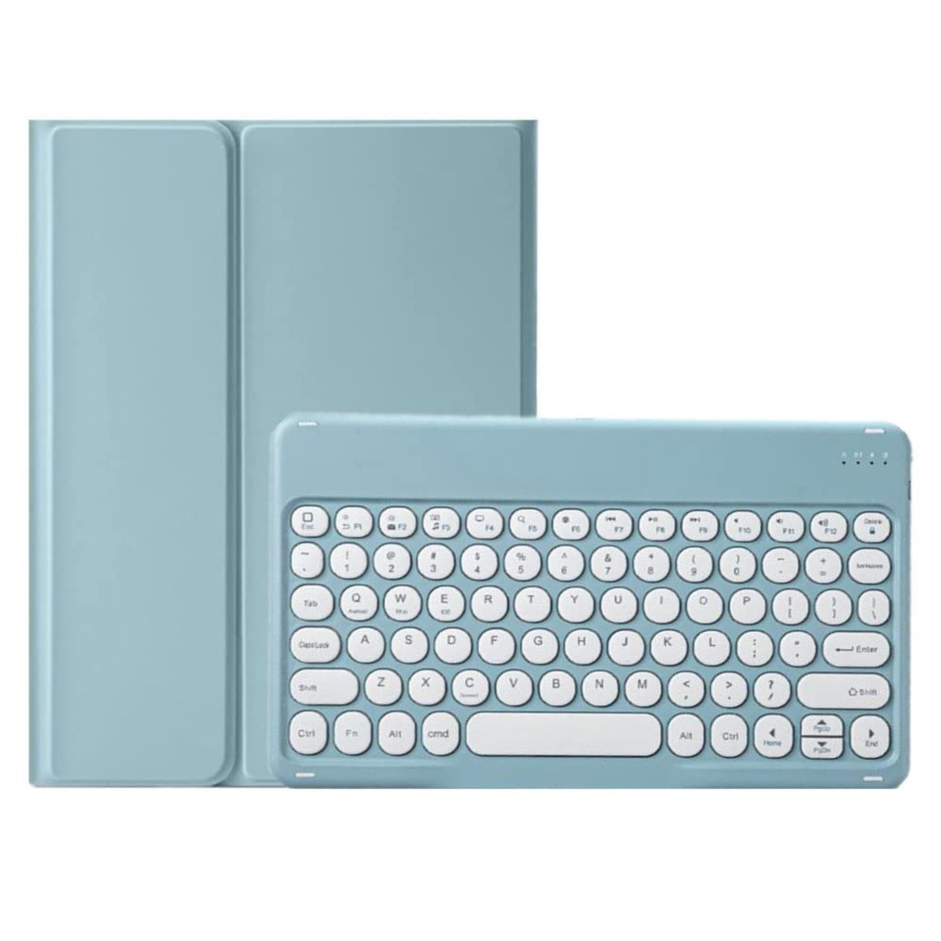 iPad Mini 6 Keyboard Case with Removable Bluetooth Keyboard Round Keys Supports Apple Pencil Charging - Mint Green iPad Mini 6th Generation - Student Essentials