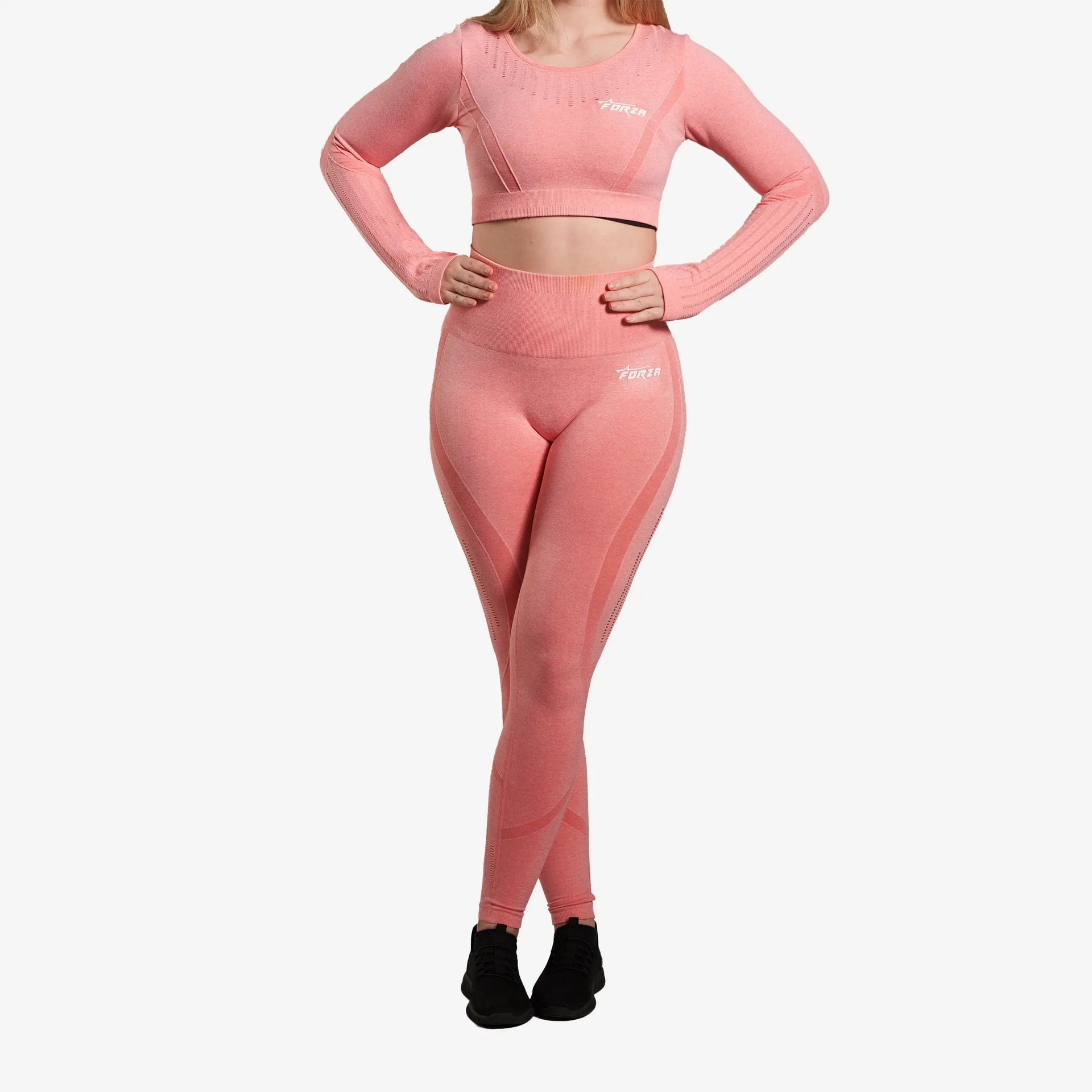 Forza High Waist Leggings – Peach Mango - Mediumedium