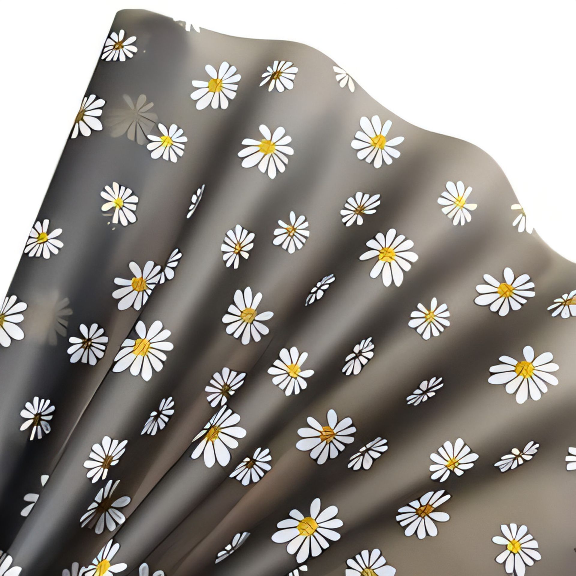 30x135CM Translucent TPU Jelly Sheets with Daisy Pattern for Crafts - Waterproof & Easy to Use