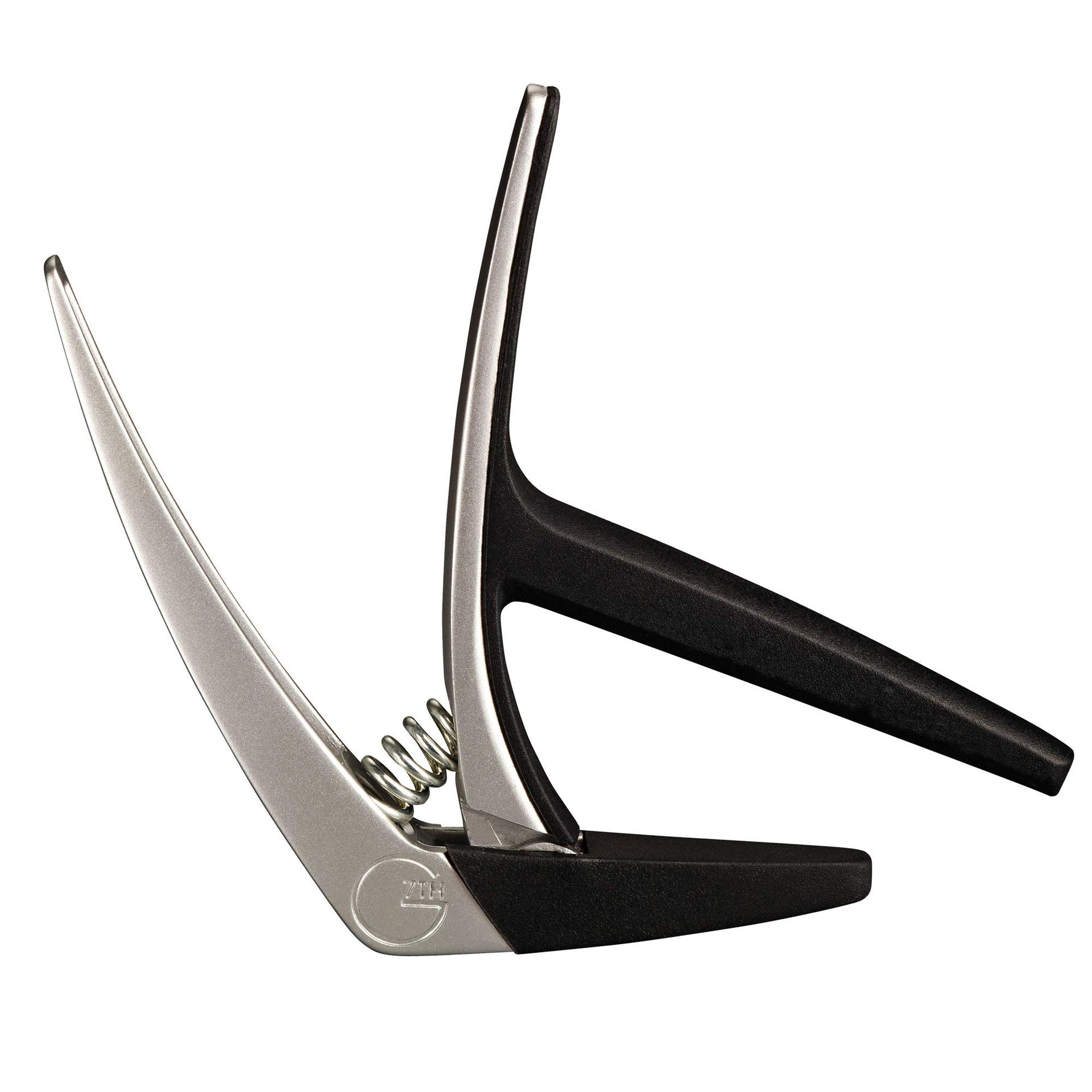 Nashville 6-String Classical Guitar Capo Lightweight Low Profile Design for Classical and Flamenco Guitars - Classical Silver