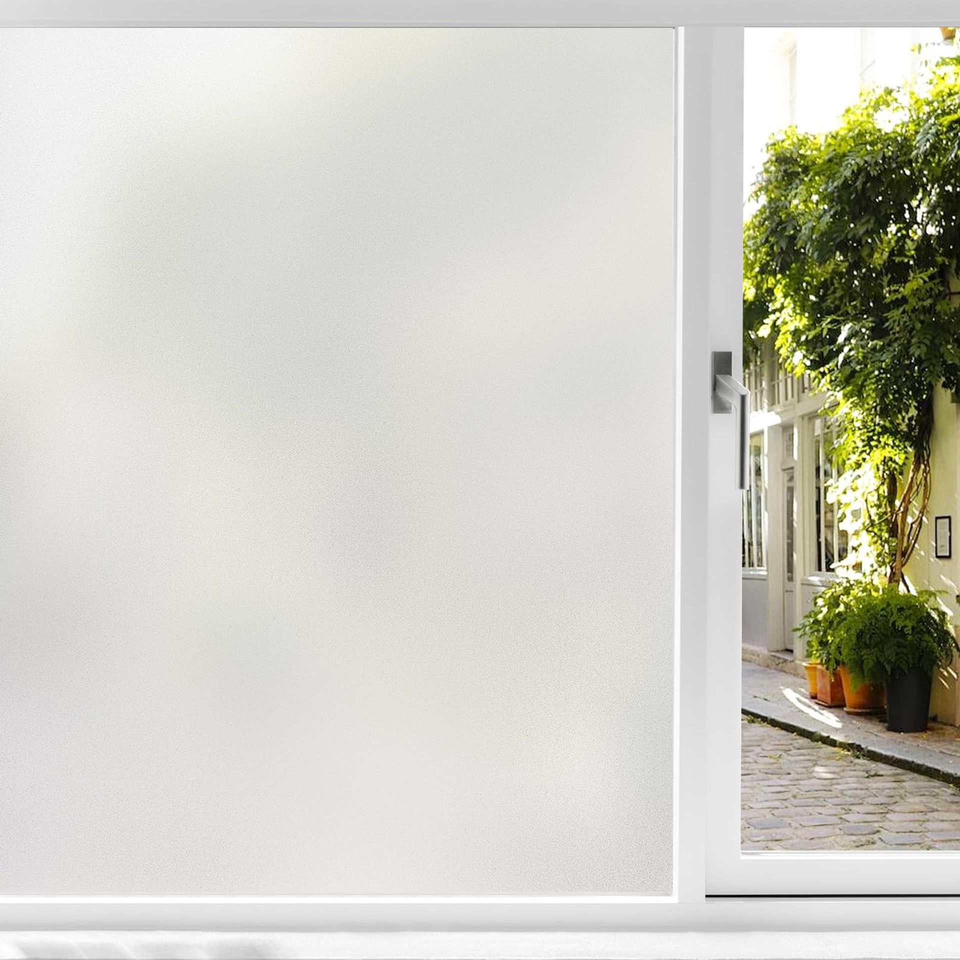 Frosted Window Privacy Film Opaque Static Cling No Glue Window Covering for Home or Office Glass - Translucent 60x400cm