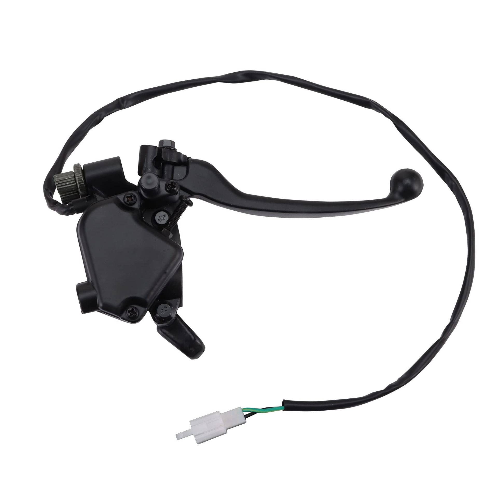 7/8 inch 22mm Straight Handle Thumb Throttle with Dual Brake Lever Assembly for ATV Quad Buggy Dirt Pit Bike - Straight Handle