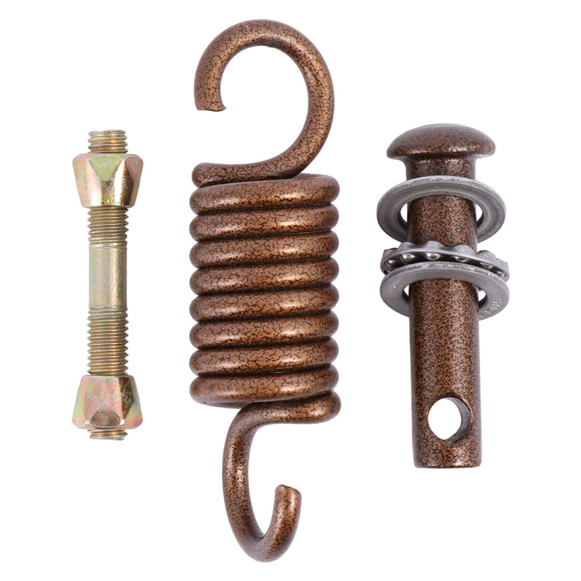 Hammock Hanging Kit Heavy Duty Swing Hooks and Spring Coil for Chair, Porch or Gym Use - Coffee 3.4x12cm