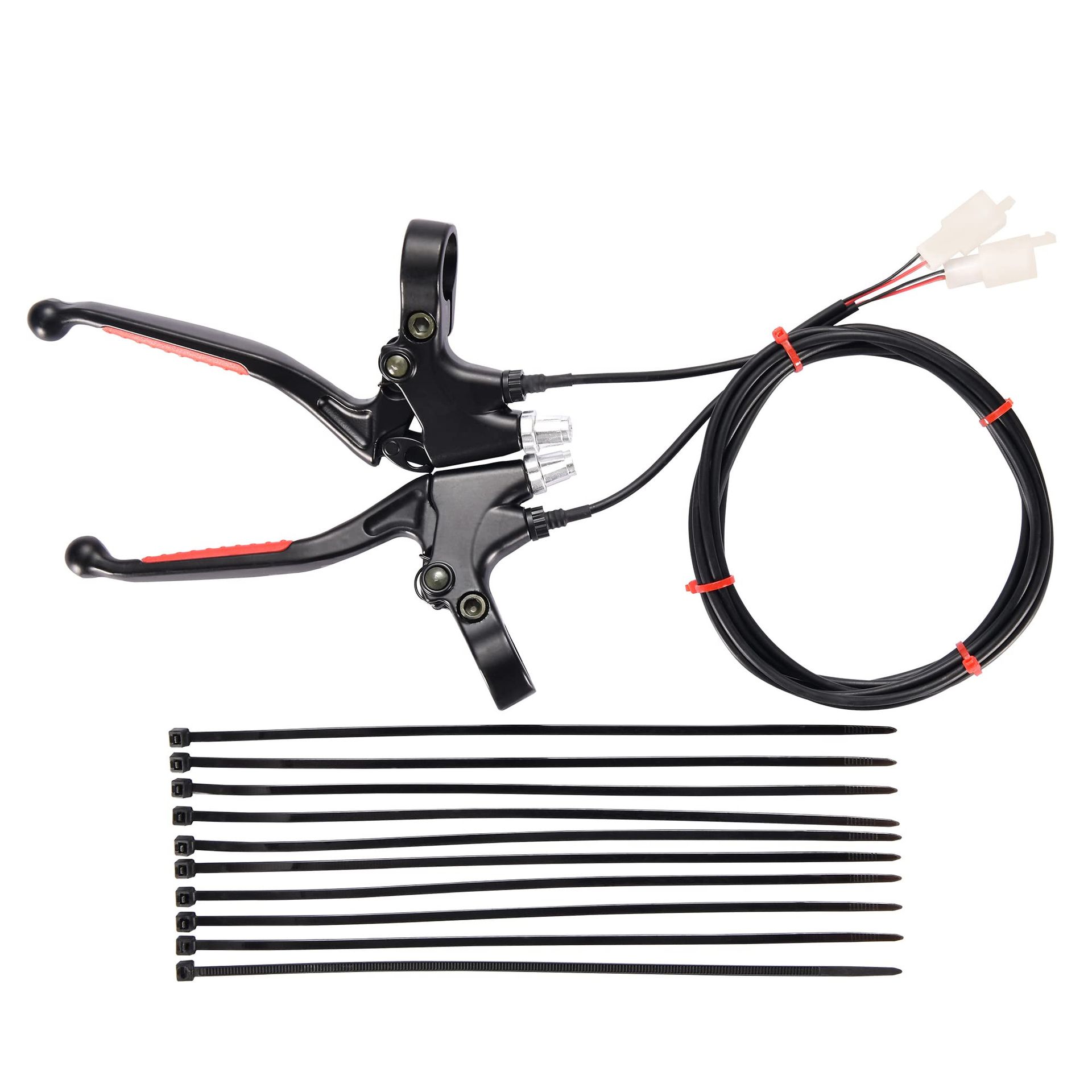 Universal 22mm Cycling Brake Lever Handles Replacement for Electric & Mini Bicycles, Scooters - Black