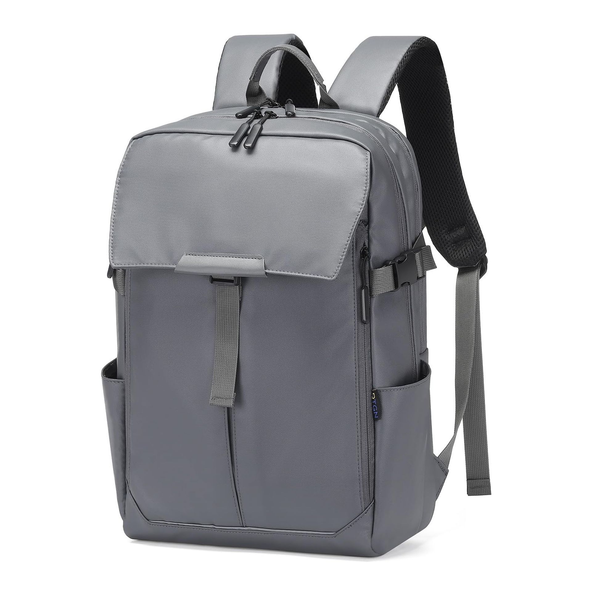 Expandable Business Travel Laptop Backpack 40L Water-Resistant with USB Port - Grey 40L
