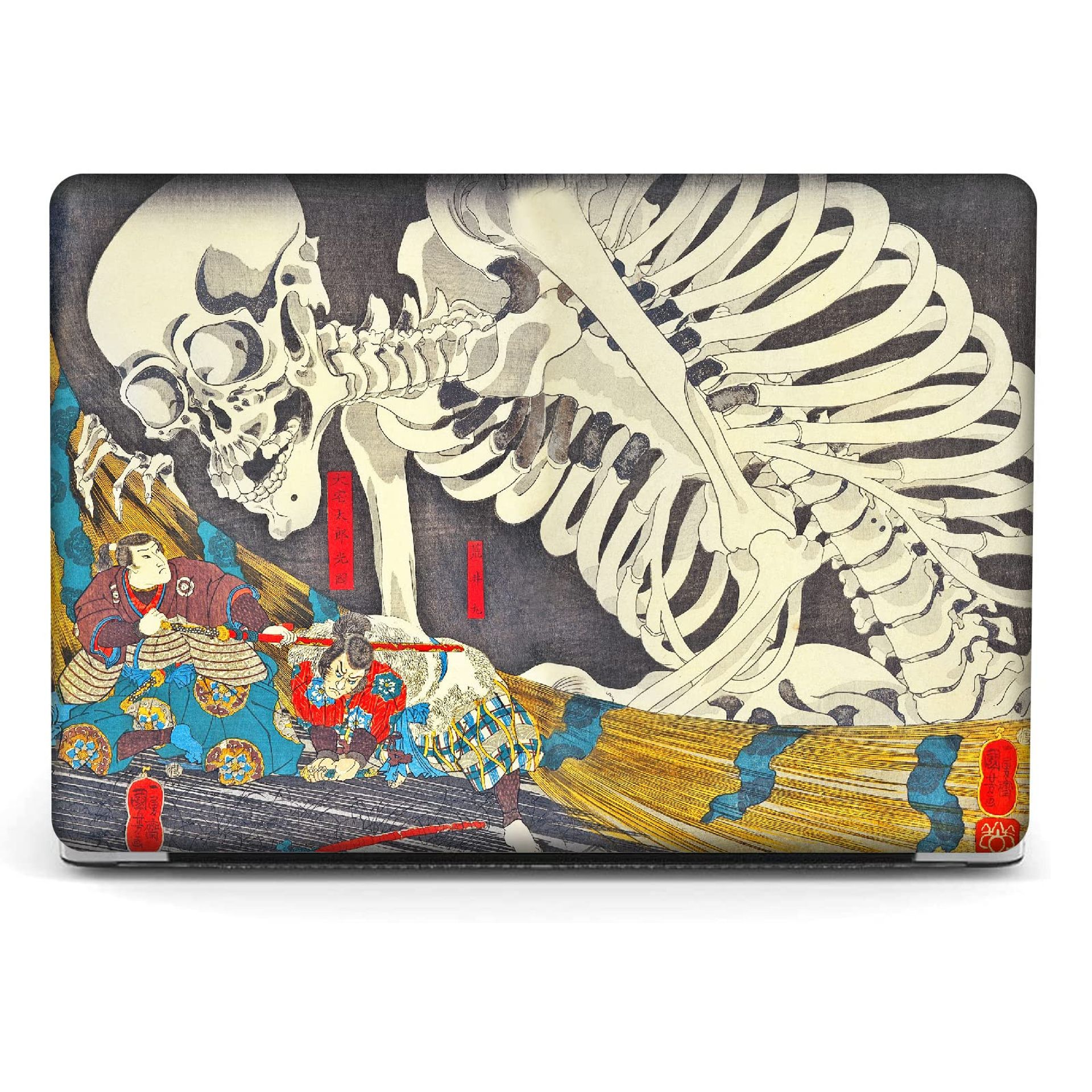 MacBook Air 13-Inch Hard Shell Case with Keyboard Cover & Screen Protector - Kuniyoshi-The Witch And The Skeleton A1932 - Student Essentials