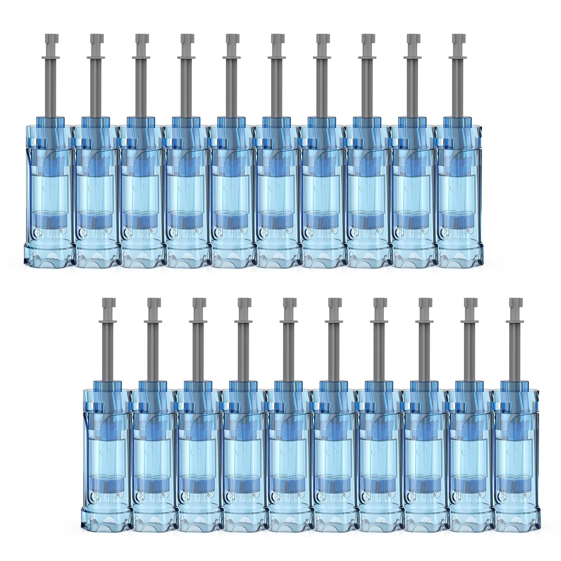 Microneedling Pen Replacement Cartridges Compatible with Dr.pen M8S/A8S/A9 12 Pin 20 Pcs Pack - Blue 12 PIN*20