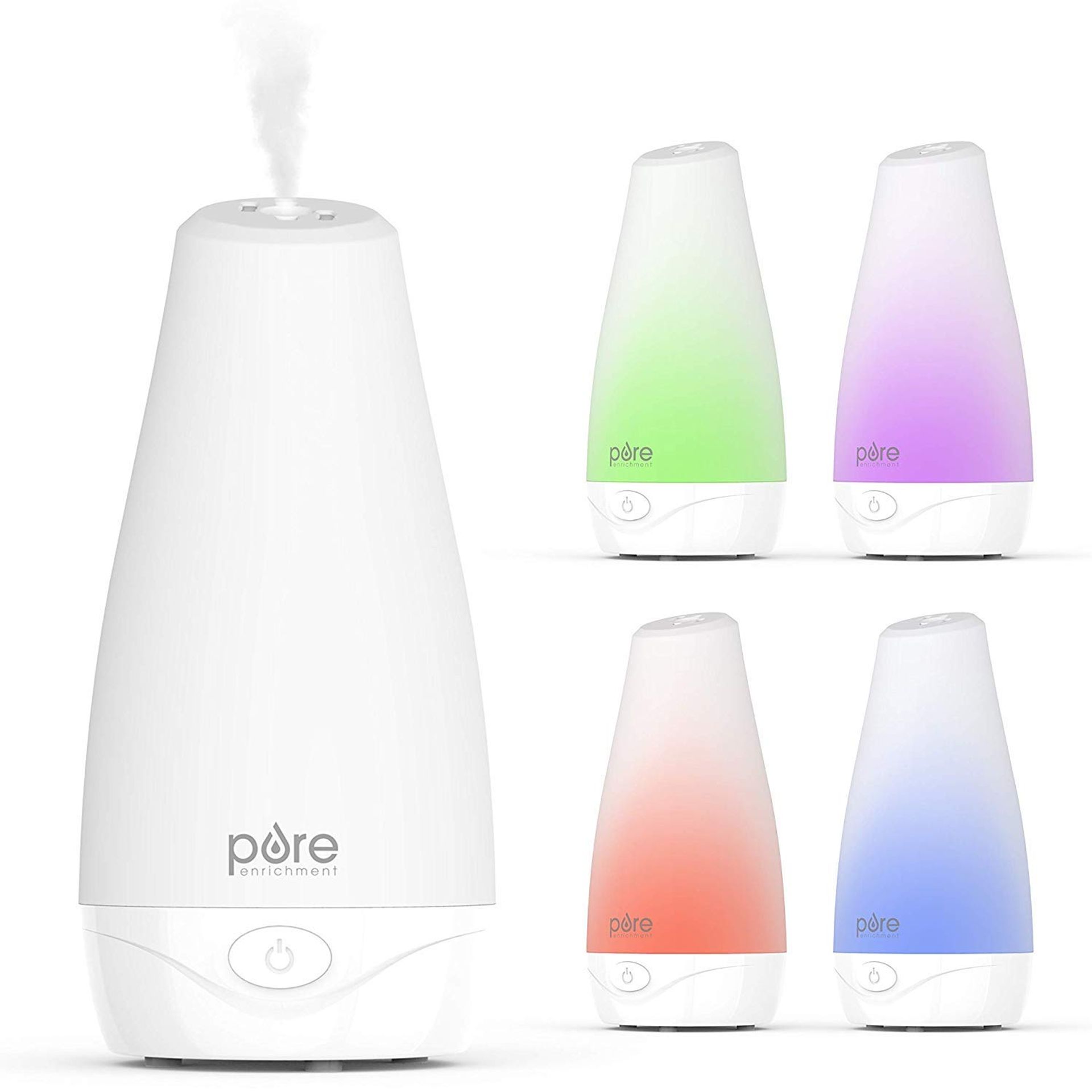 Essential Oil Diffuser Ultrasonic Aromatherapy Cool-Mist Humidifier 100ml Tank Auto Shut-Off Mood Light - Multicolour Mimosa Aromatherapy - Valentines