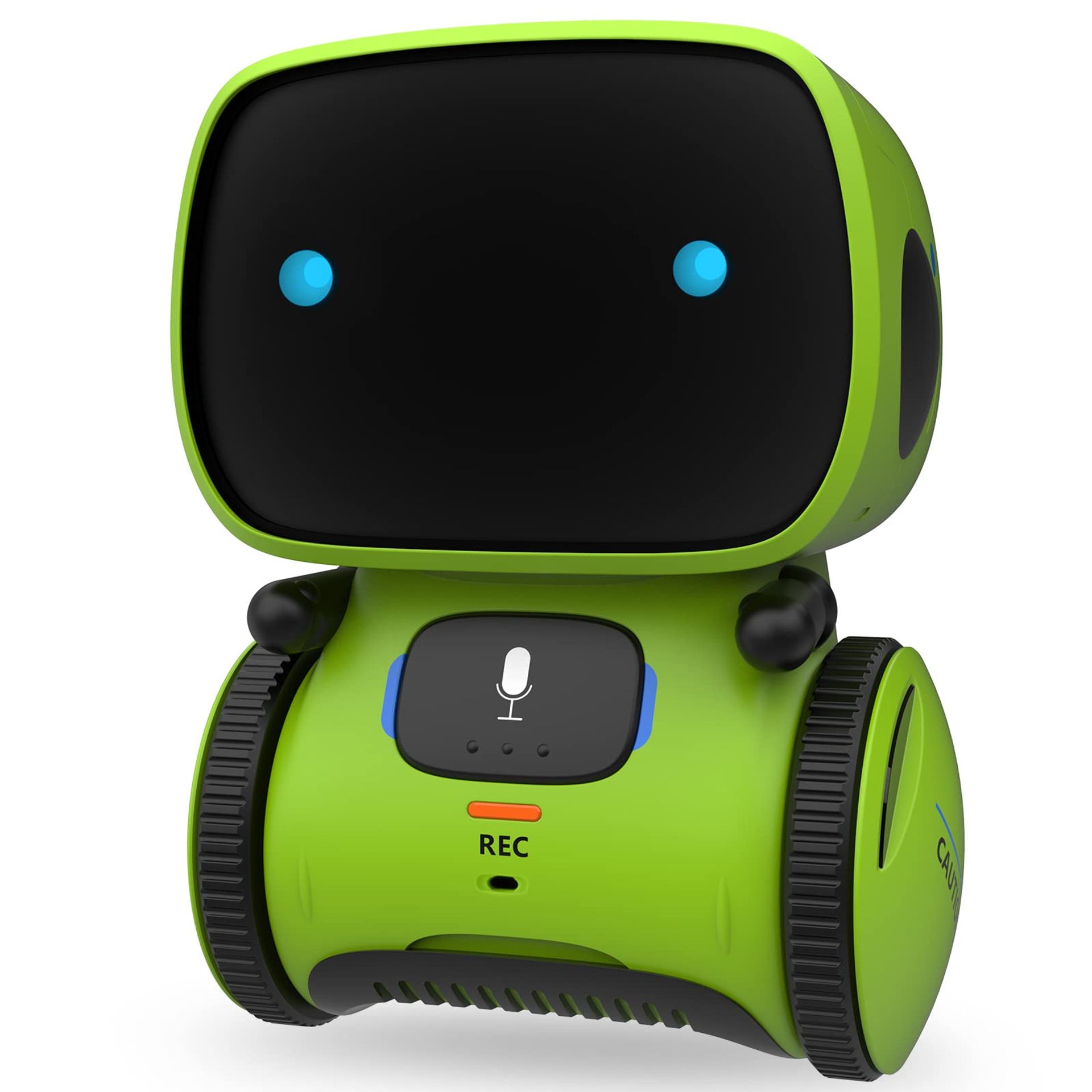 Interactive Smart Robot Toy for Kids with Voice Control, Touch Sensor, Dance, Sing & Record Functions - Green AT001