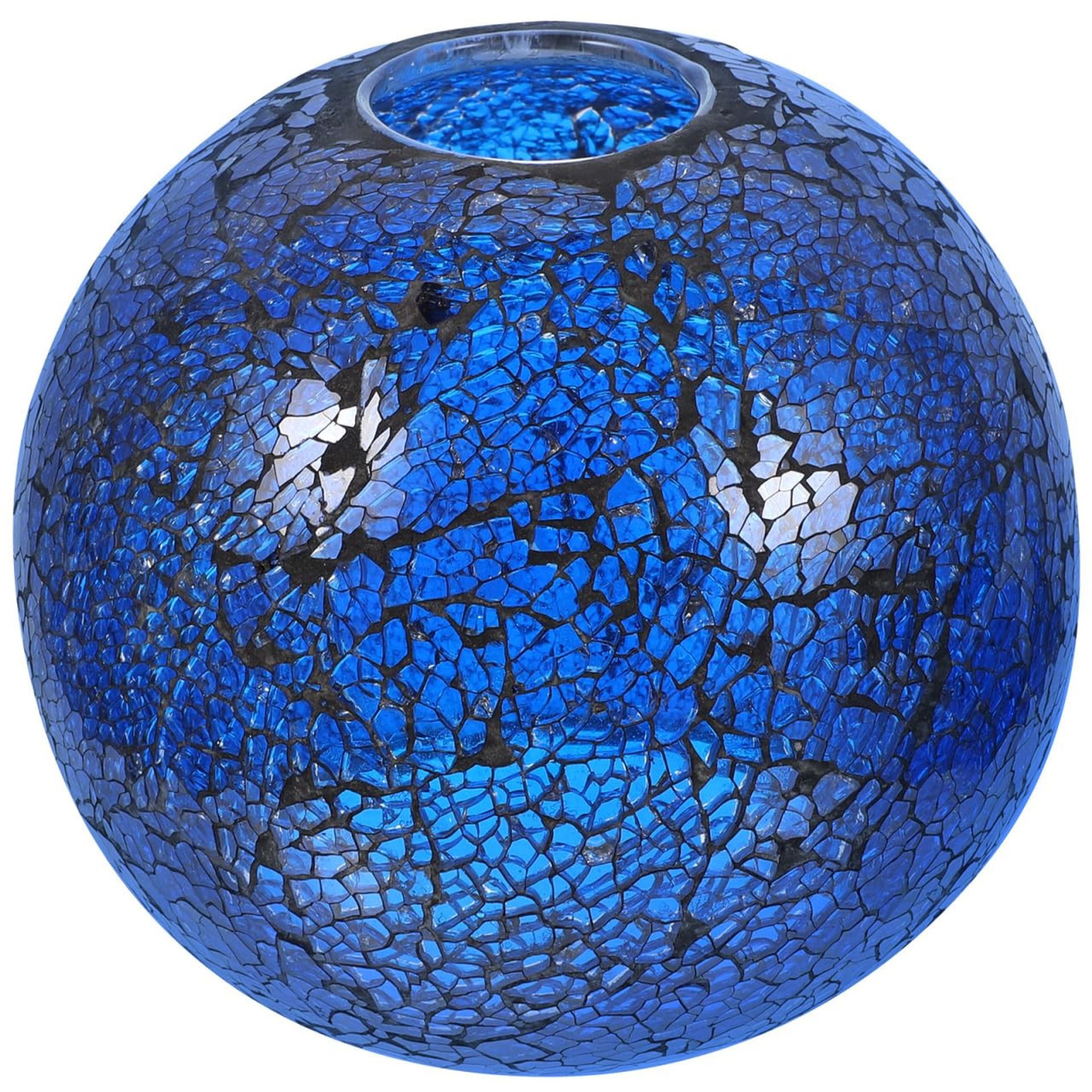 Retro Stained Glass Lampshade for Wall and Table Light E26/E27 Fitting - Blue Glass 16cm - Student Essentials