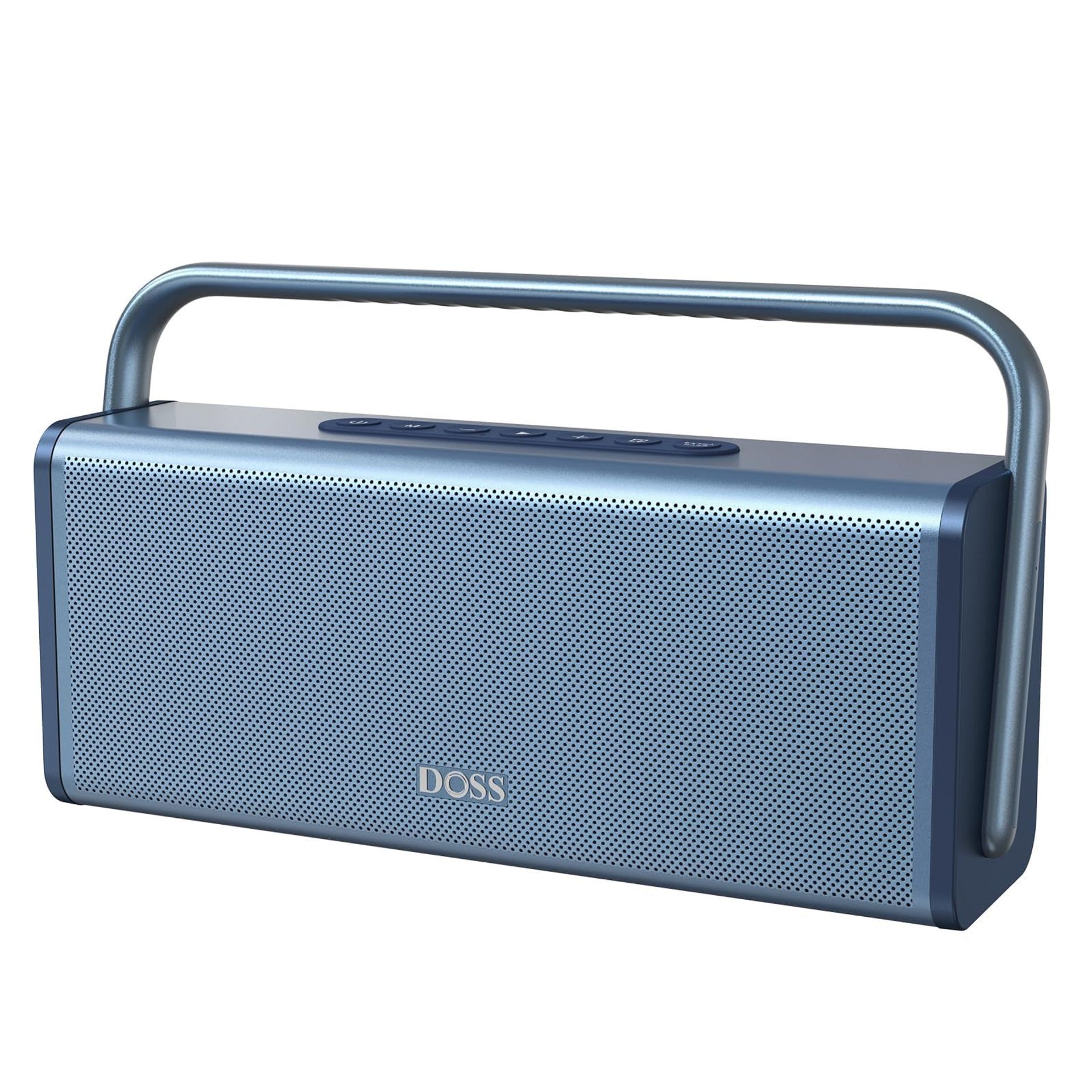 Bluetooth Speaker 50W Stereo Sound with Extra Bass 16H Playtime Portable Metal Body - Blue SoundBox XL Pro - Spring Refresh