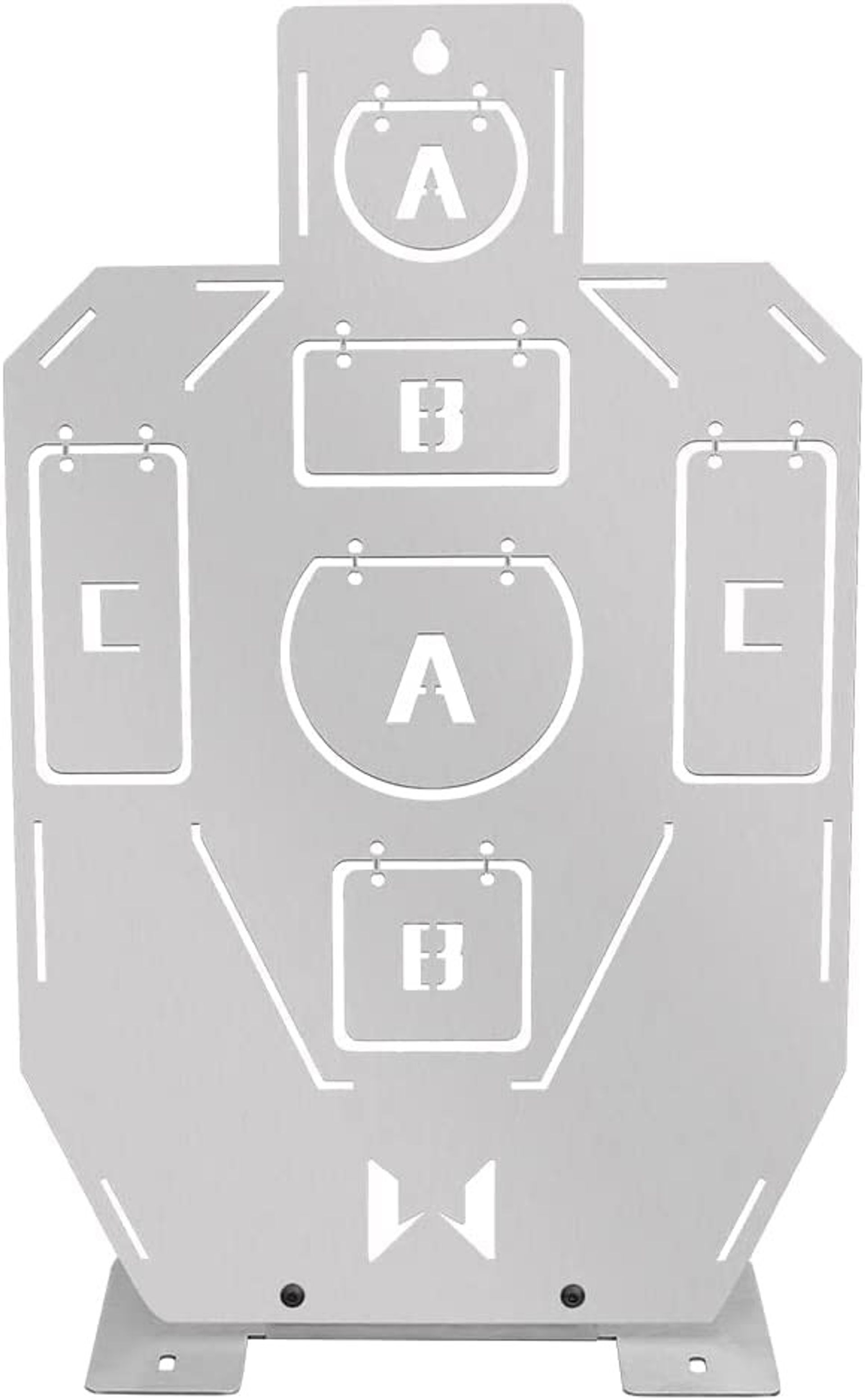 16-Inch Steel Shooting Target Plates for Range Practice with Rifles, Handguns & Shotguns - Silver or White