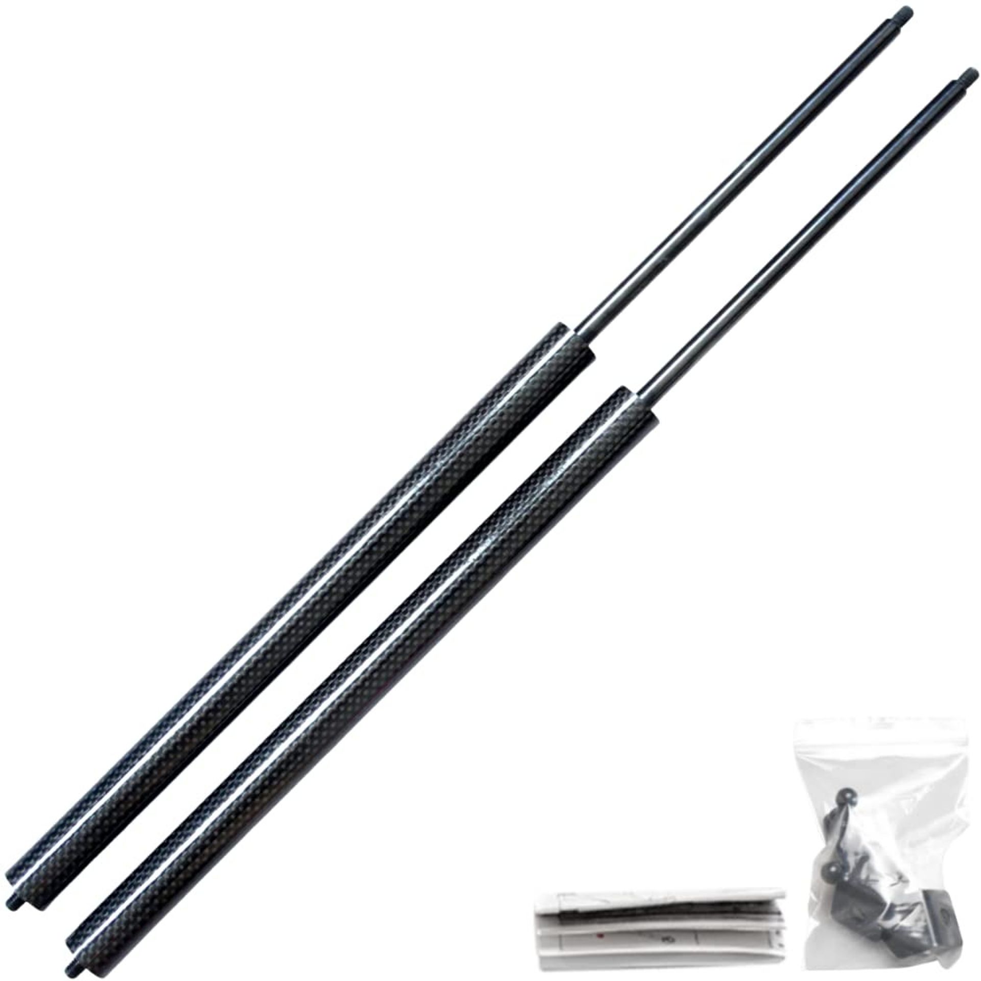 Car Bonnet Gas Struts Lift Supports for Kia Niro 2016-2022, Easy Install, No Drilling - Black Carbon Fibre