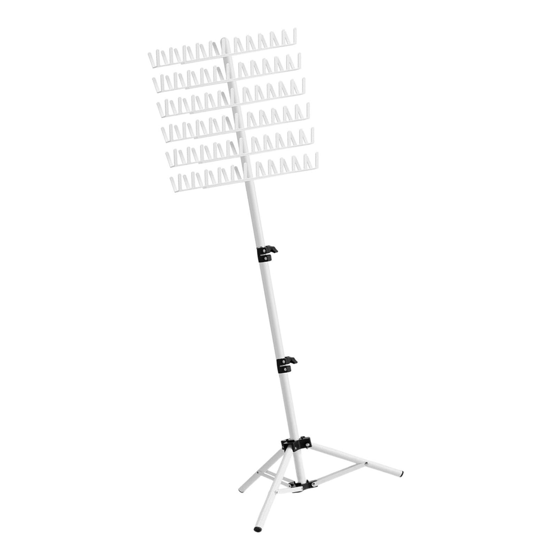 Adjustable Hair Braiding Rack 144 Pegs Hair Extension Holder Stand for Stylists - White 41.5cmx13.8cmx9.4cm