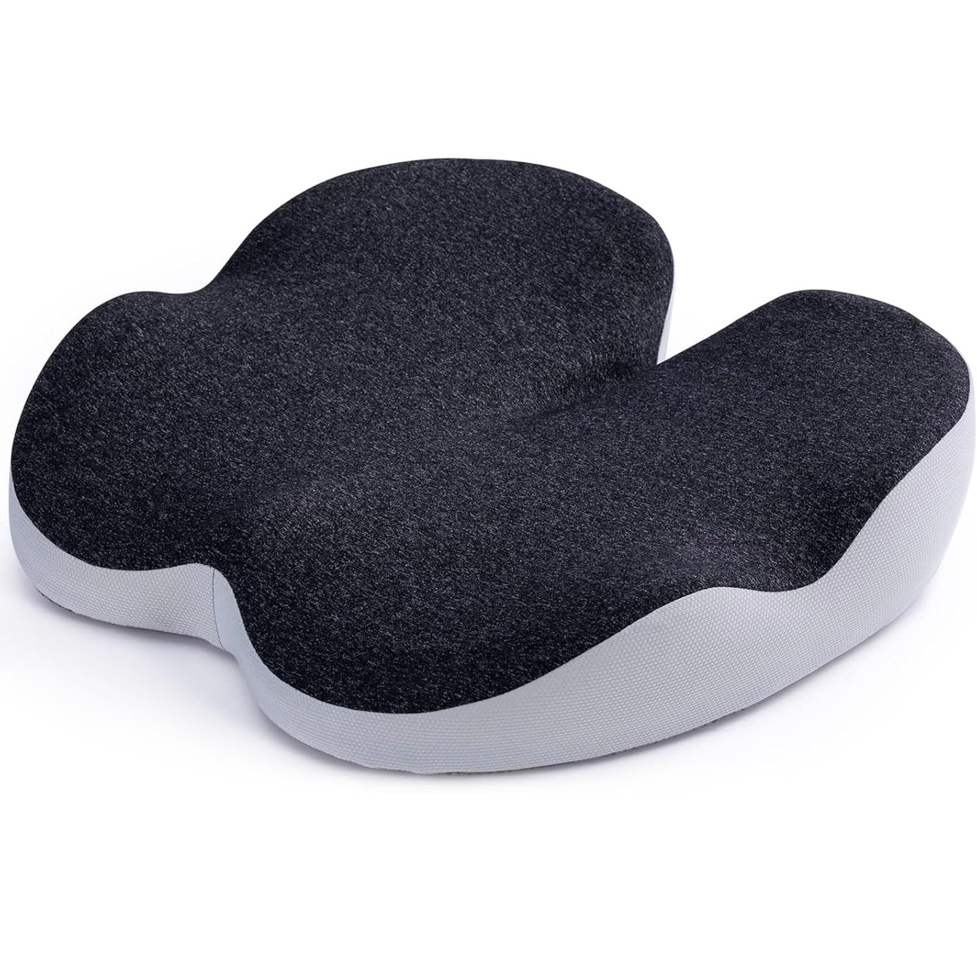 Comfort Memory Foam Seat Cushion Ergonomic Office Chair Pad with Non-Slip Cover - Navy One Size