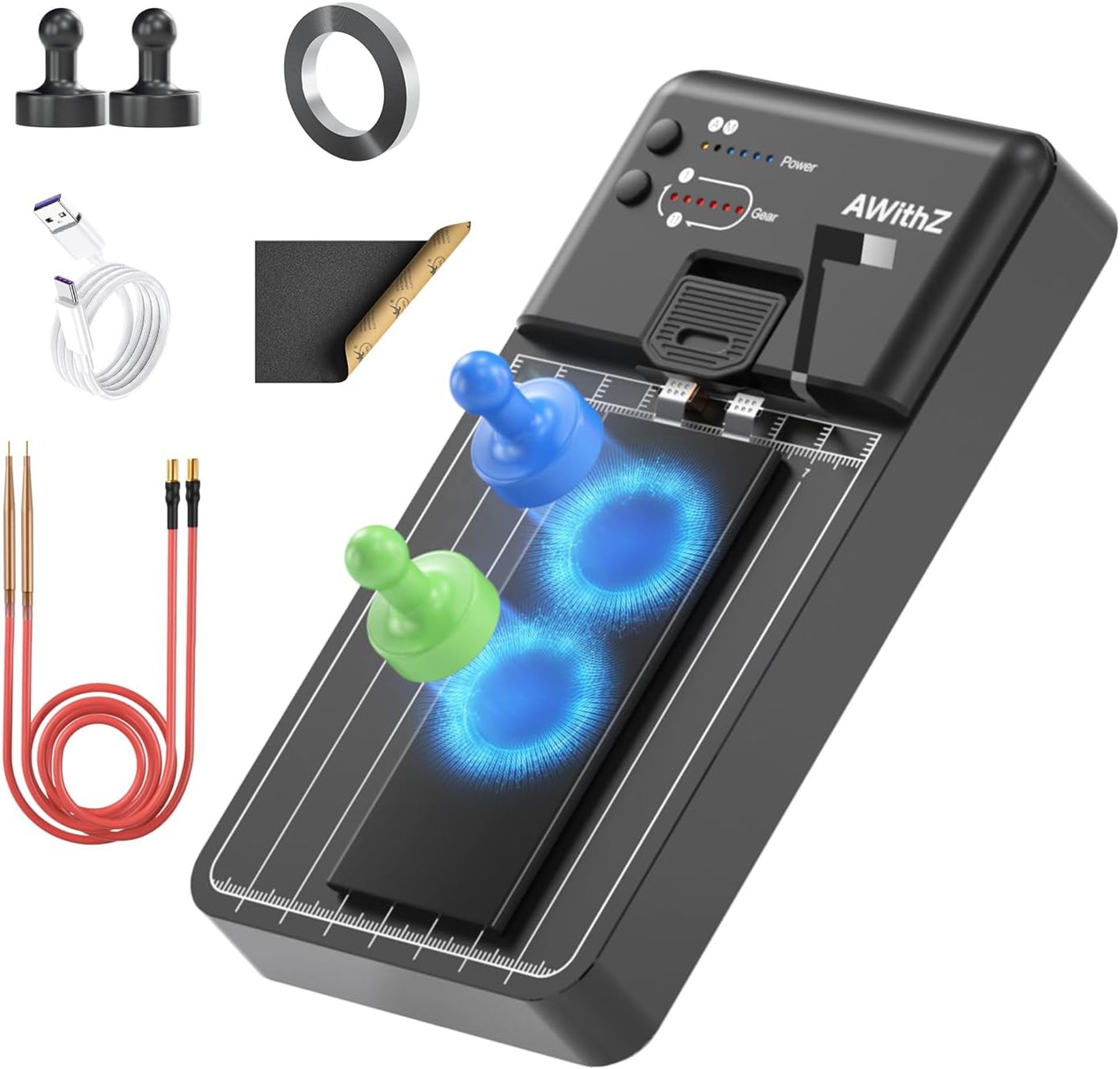 Battery Spot Welder with Precision Repair Table, 11 Power Gears, Auto & Manual Modes for Phone Battery & 18650 Repairs