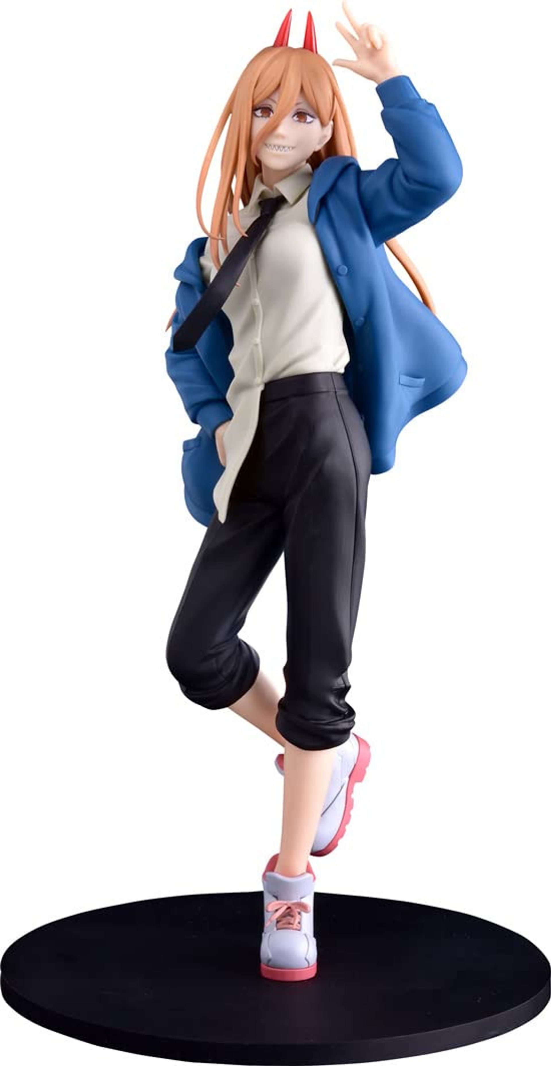 Chainsaw Man Power Figurine Snap-Fit Plastic Model Kit Collectible - Blue 7.9 inches