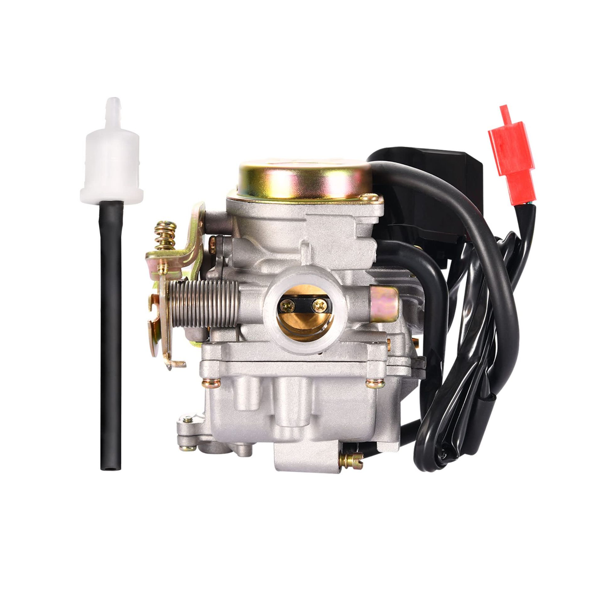 PD18J Carburettor with Electric Choke Replacement for 139QMA 139QMB Taotao 4-Stroke GY6 49cc 50cc Scooters Mopeds - 18mm Carburettor