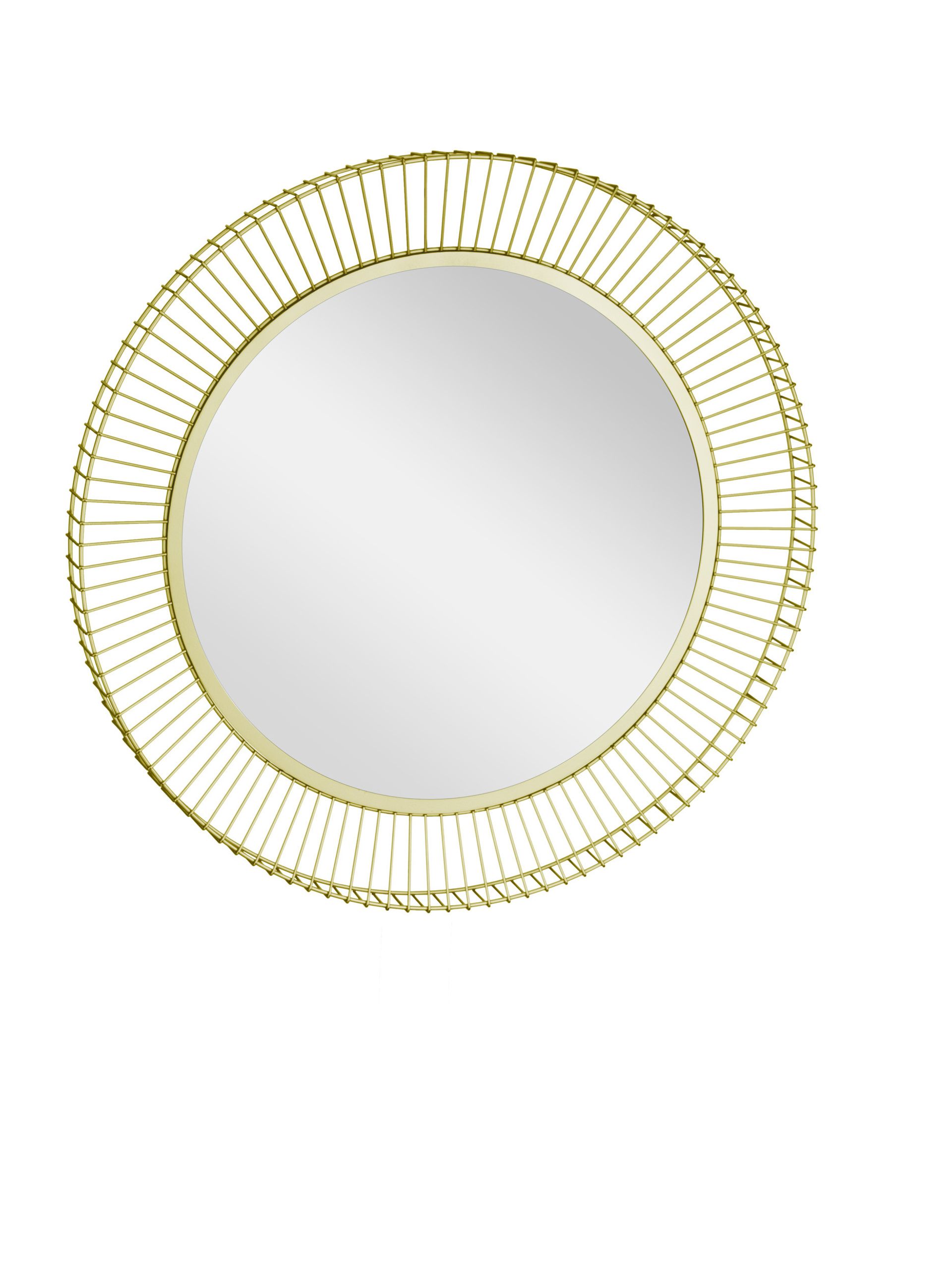 MASINLOC Round Wall Mirror – Gold Frame Ø730mm