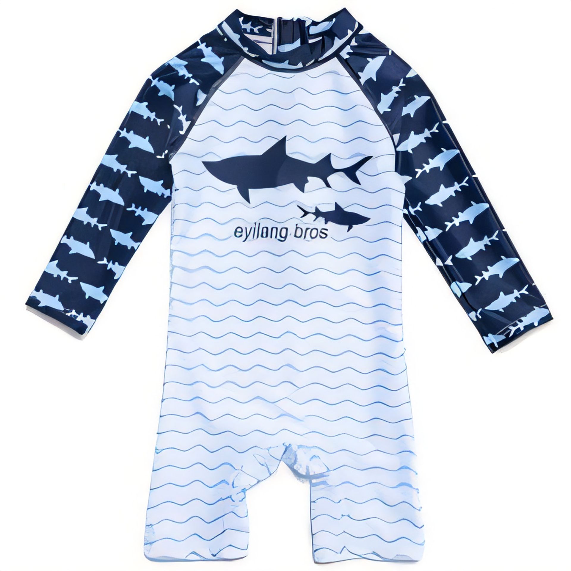 Baby & Toddler One-Piece Swimsuit UPF 50+ Sun Protection, Eco-Friendly Fabric - Starfish & Seashell, 12-18 Months