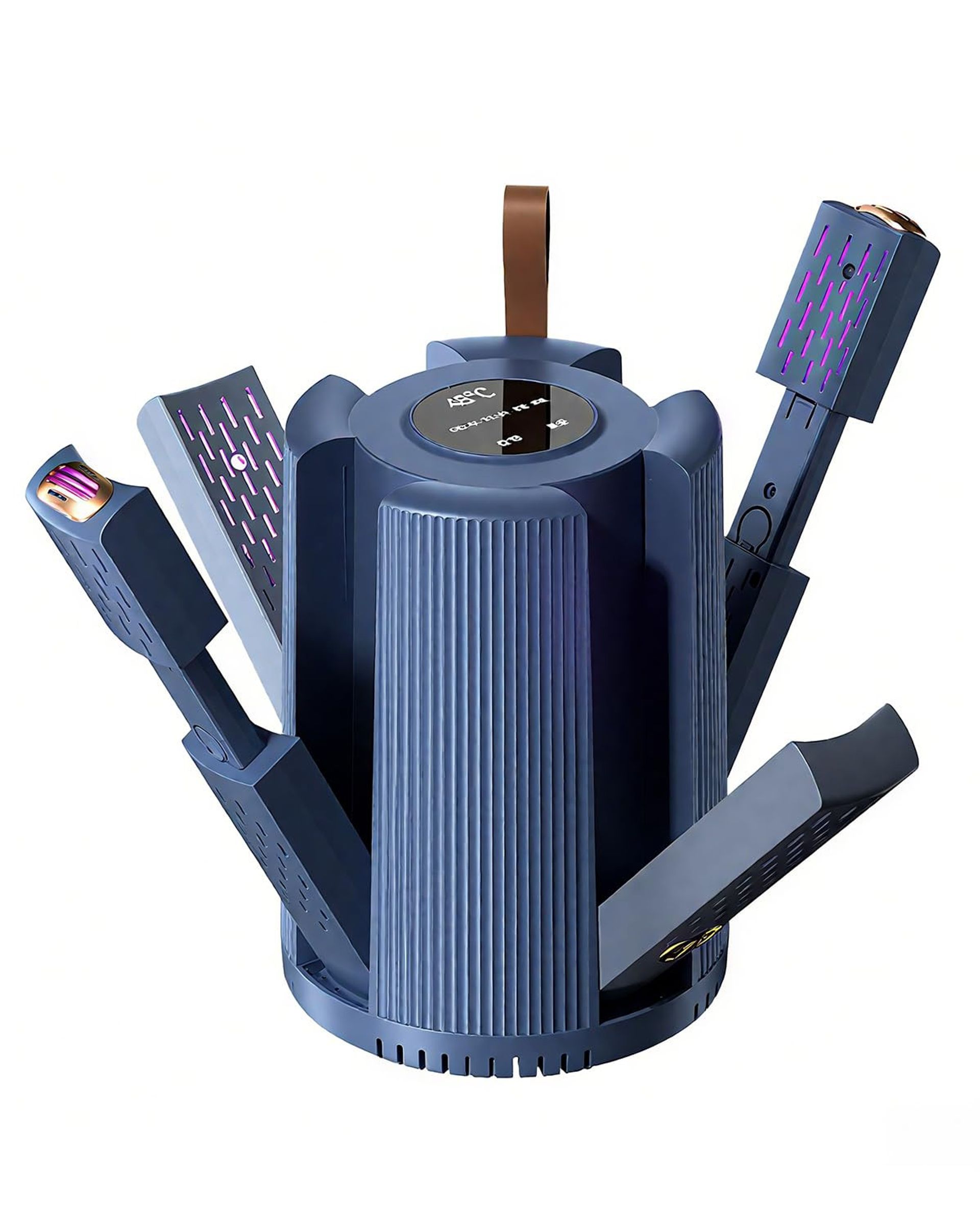 Electric Football Boot & Shoe Dryer with Timer 48°C Constant Temperature Quick Drying 4 Brackets Odour Removal - Blue