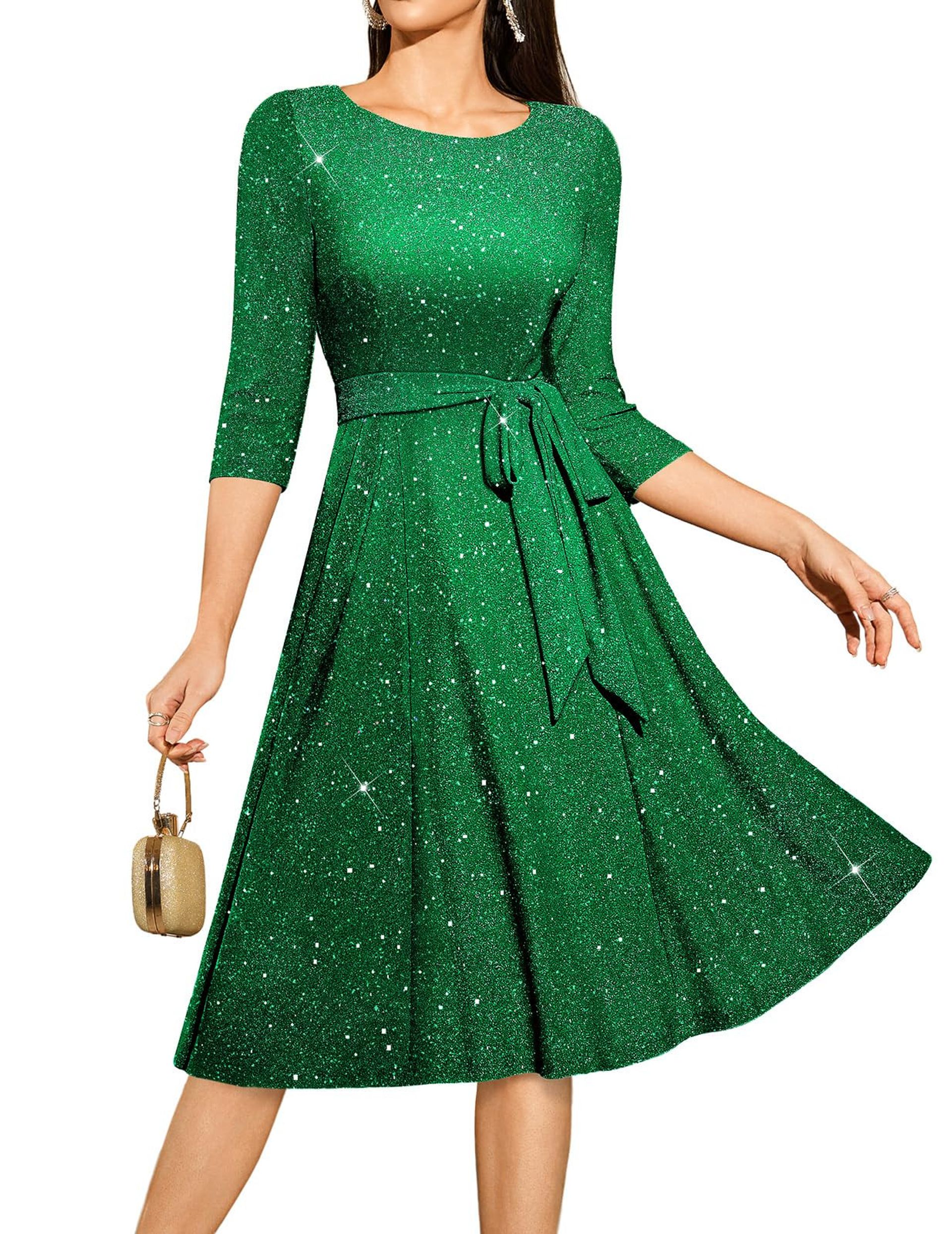 dynamite green satin dress Ali & Jay Sweet - - Mini Skater Dress Size:11-12Y (34) main image 0