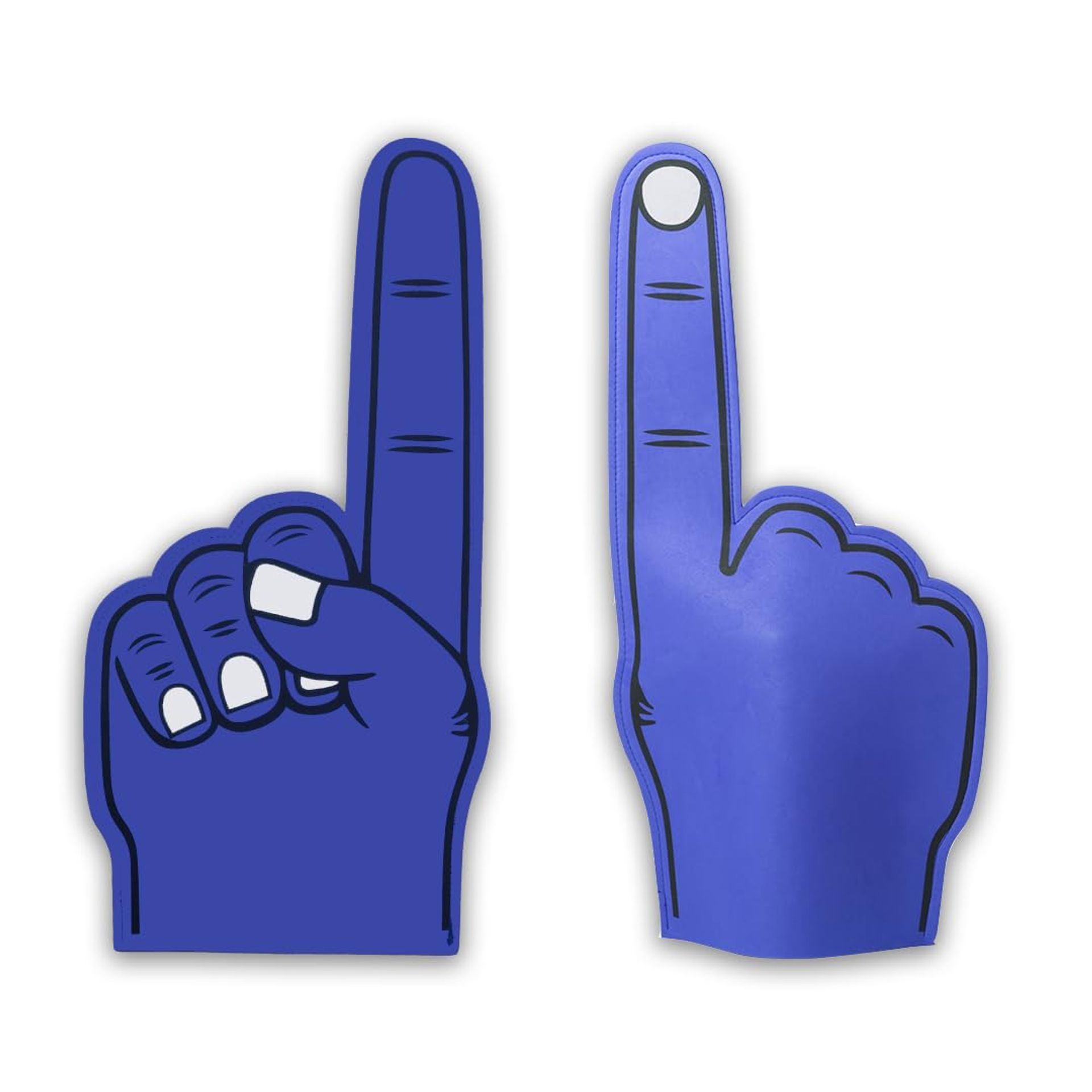 Giant EVA Foam Hands Pack of 3 for Cheering, Parties & Sports Events - Blue Único - Student Essentials