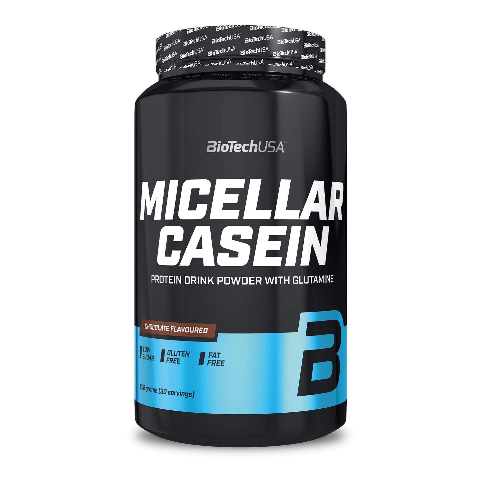 Micellar Casein Protein Powder Extended Absorption Gluten & Fat Free with L-Glutamine - Chocolate 908 g
