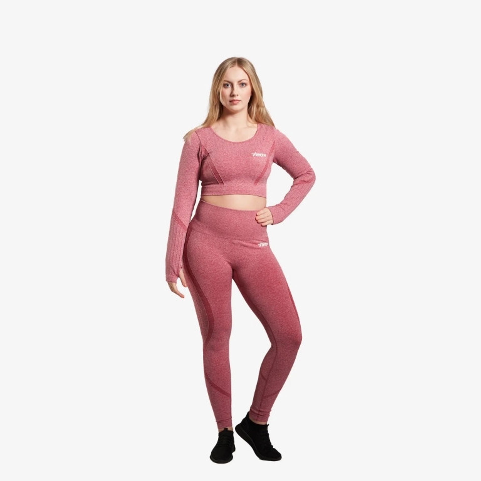 Forza High Waist Leggings – Flamingo Pink - Smallmall