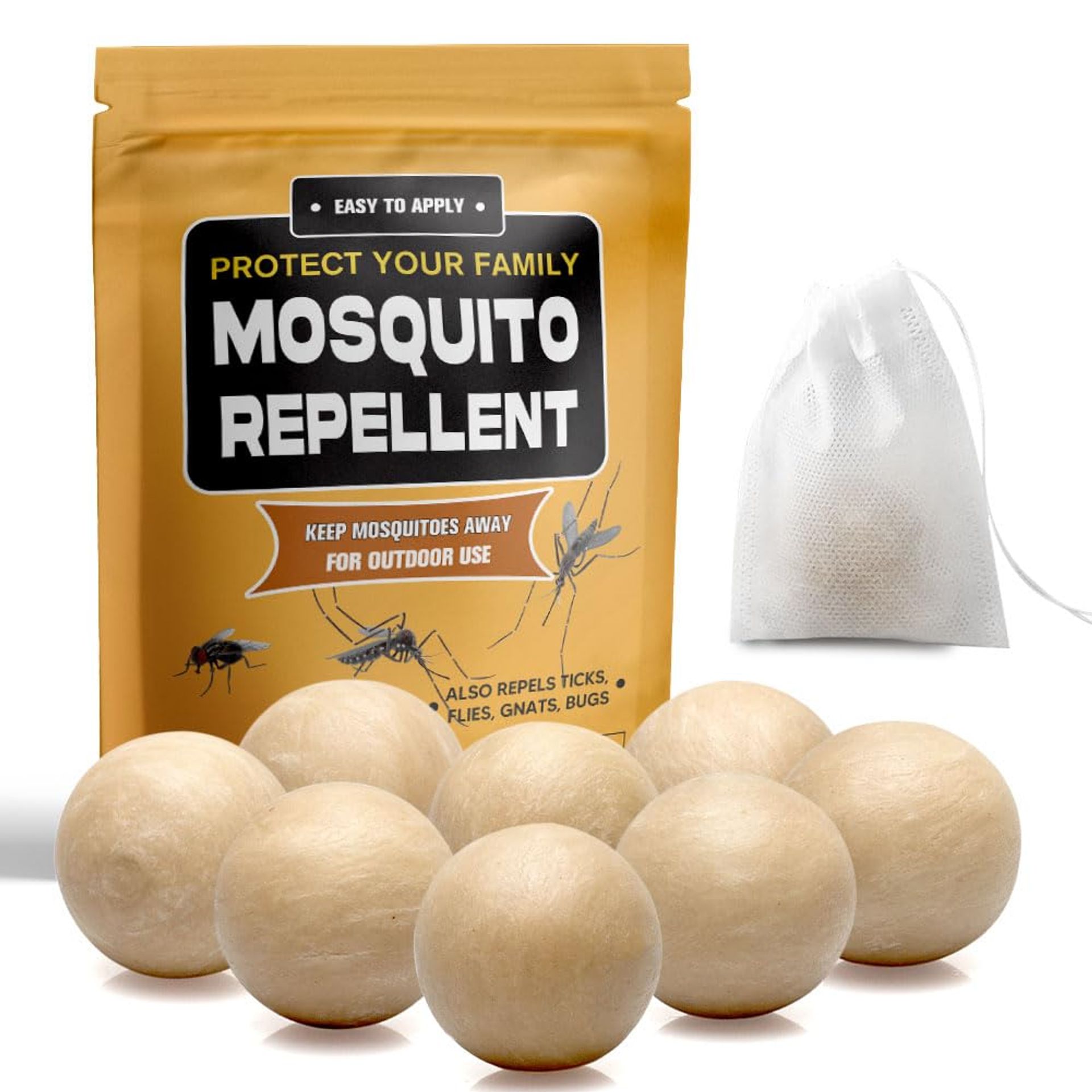 Natural Mosquito Repellent Bracelet Set for Kids & Adults Travel Safe Indoor Outdoor Pest Control - Mosqui Pou8 Mint 1 Count (Pack of 8)