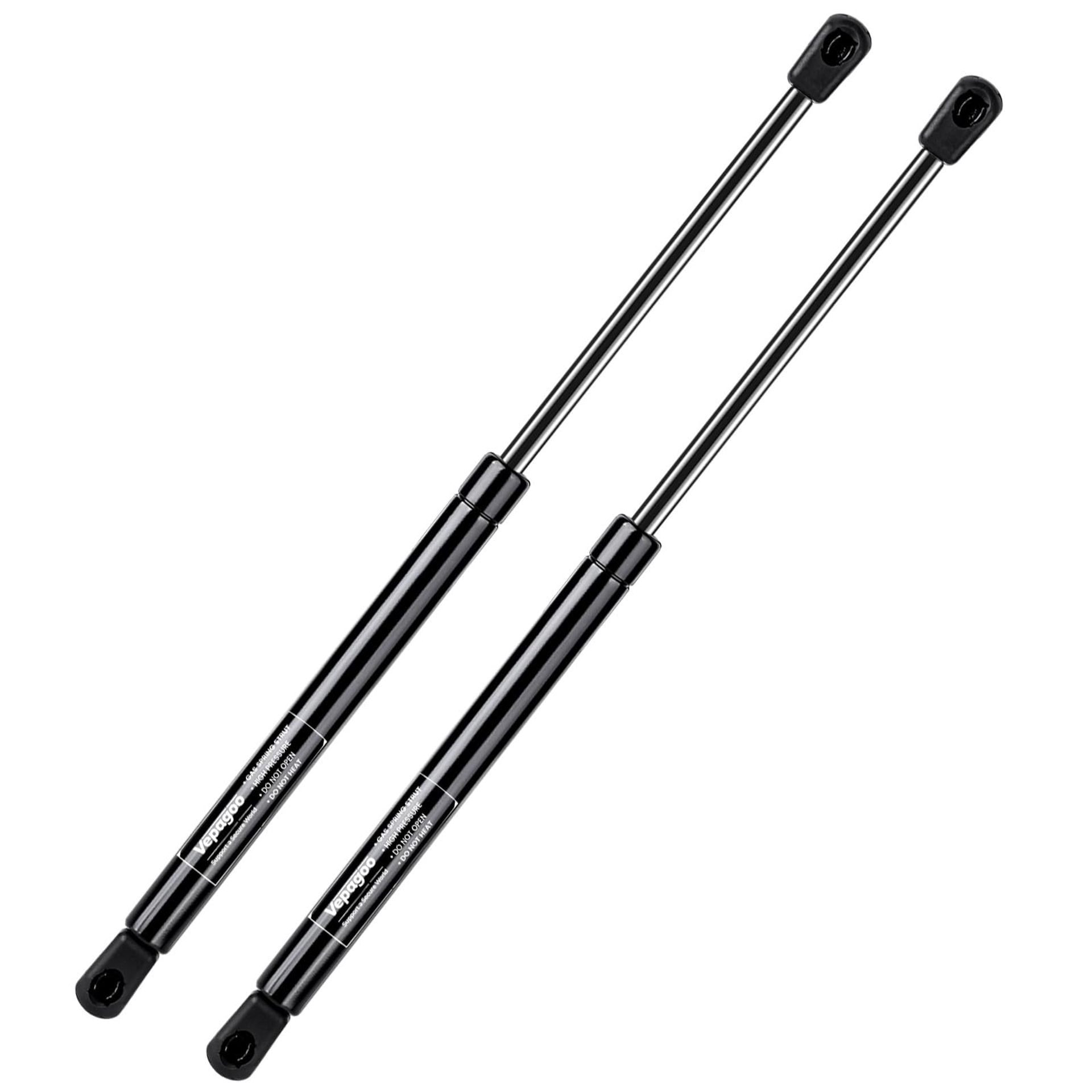 Universal Heavy Duty Gas Strut Lift Support for Bed, Caravan, and Hatch Doors 445N Set of 2 - Black 500MM