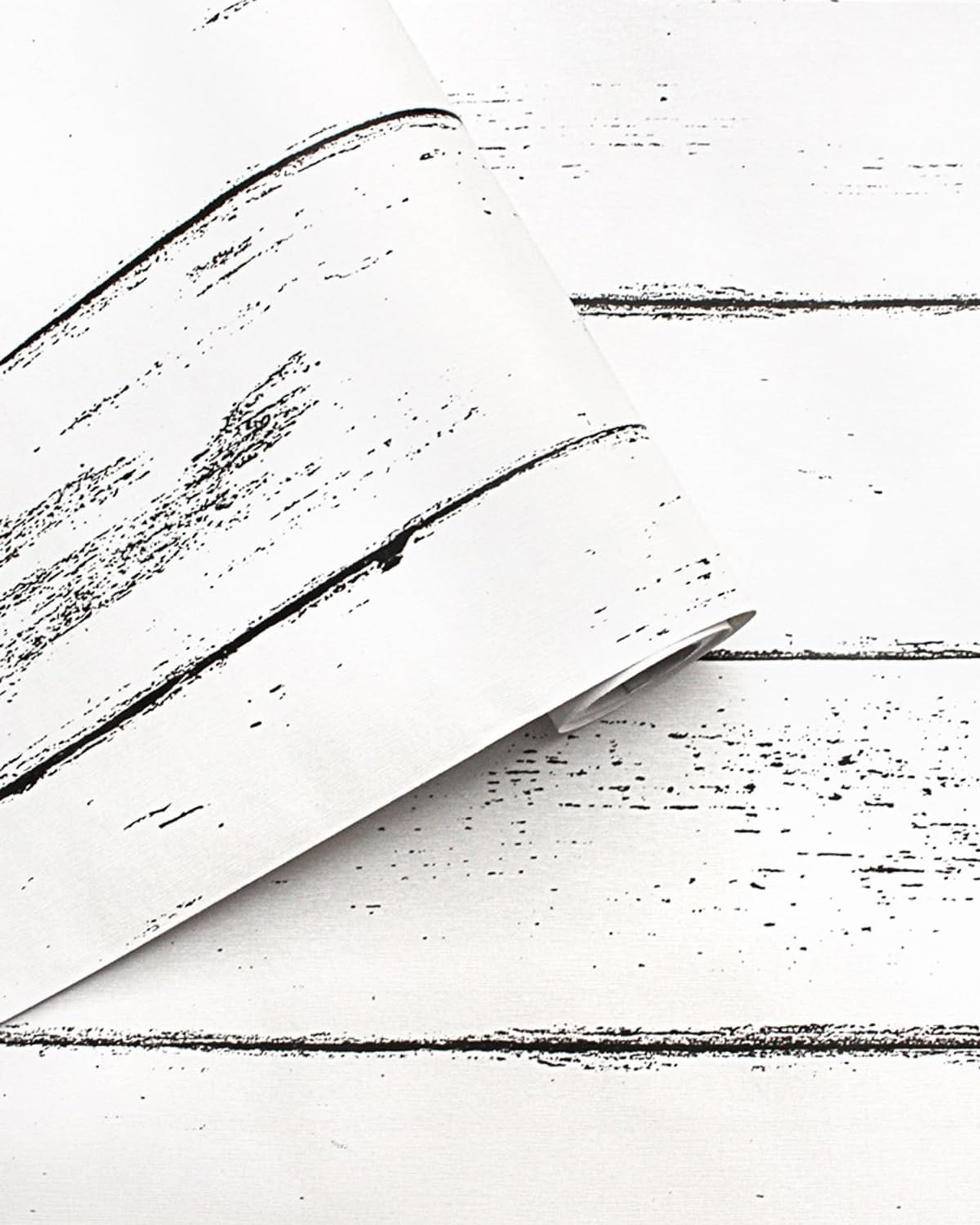 Sticky Back Plastic Self Adhesive Vinyl Wrap Wallpaper Wood Effect for Furniture and Walls - White 44.5x1000cm