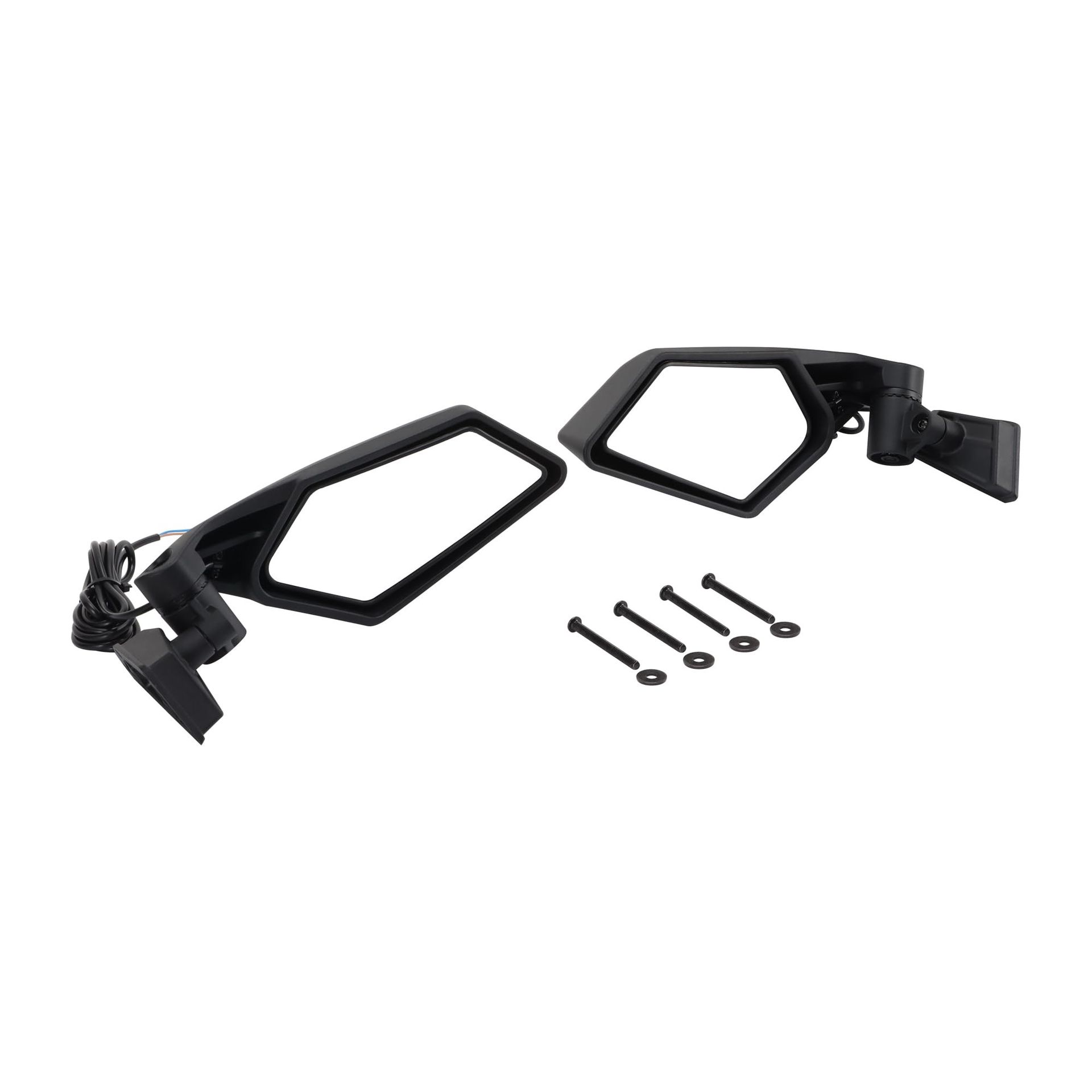 Motorcycle Windshield Rearview Mirror 180° Wide-Angle Holographic Safety Panoramic View for Scooter Quad ATV - Clear 10.5x7.5cm