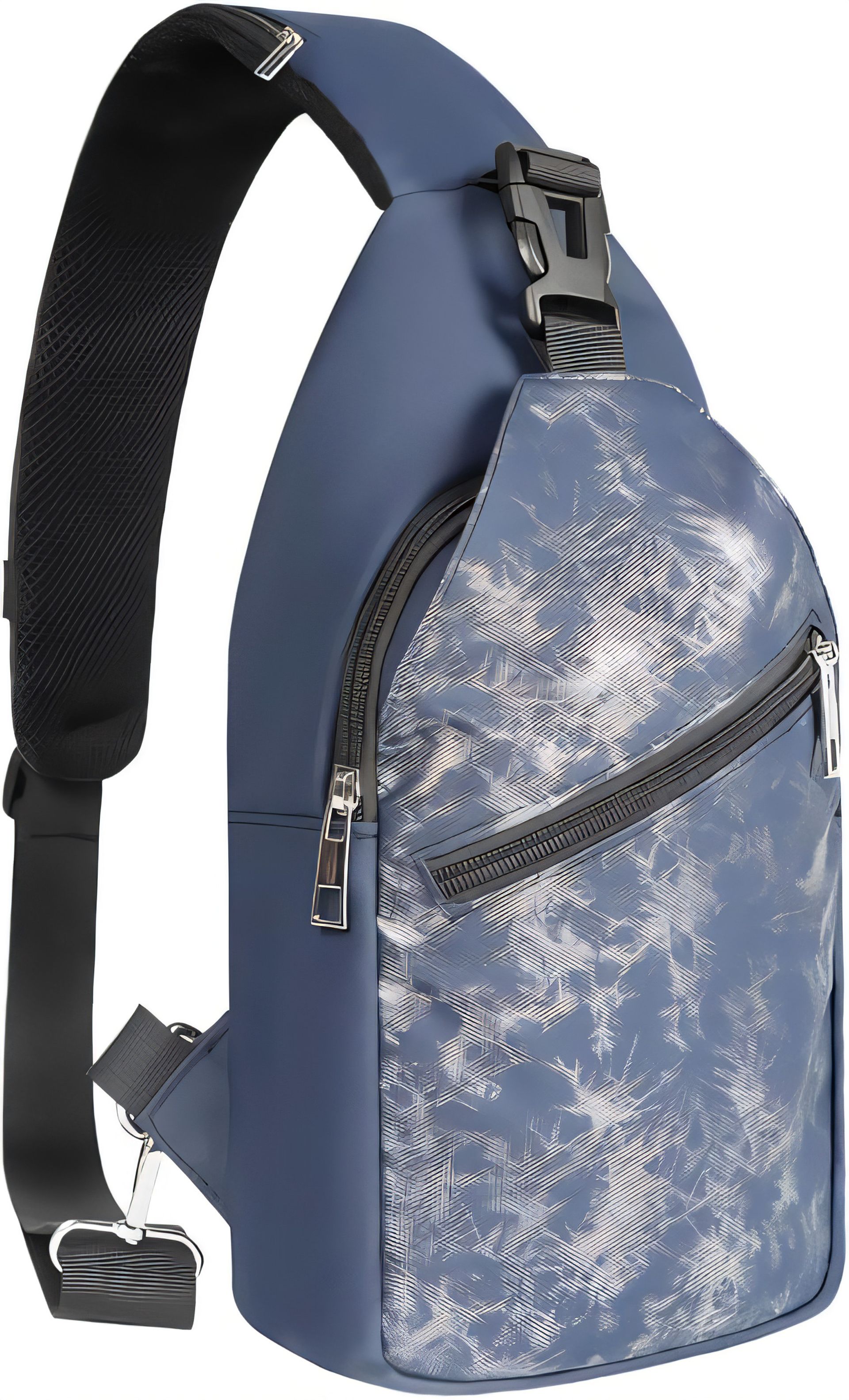 Unisex Sling Bag Crossbody Backpack Waterproof Lightweight Travel Daypack - Blue One Size