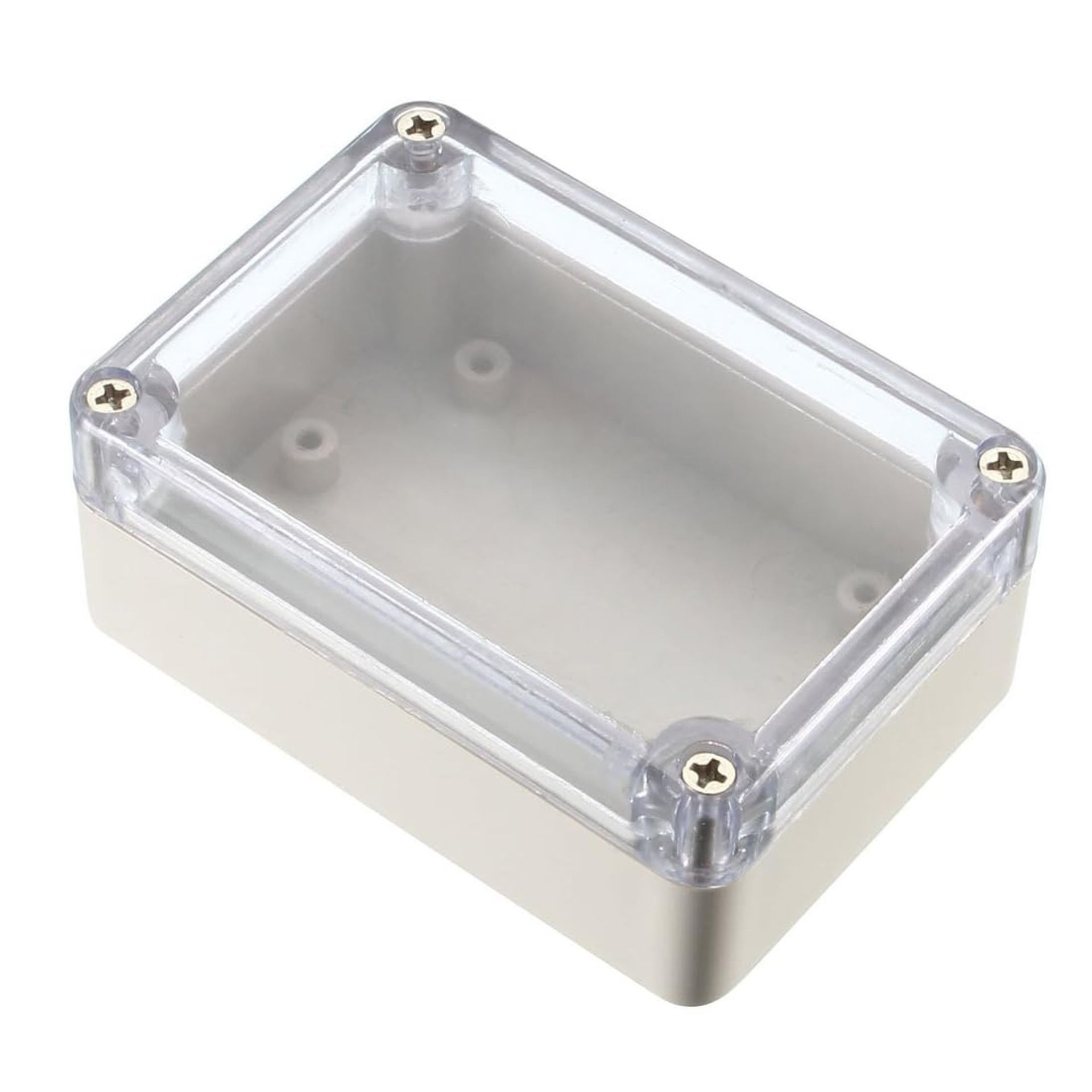 Waterproof Electrical Junction Box IP65 ABS Plastic Project Enclosure for DIY Electronics with Screws - White Clear 230x150x87mm