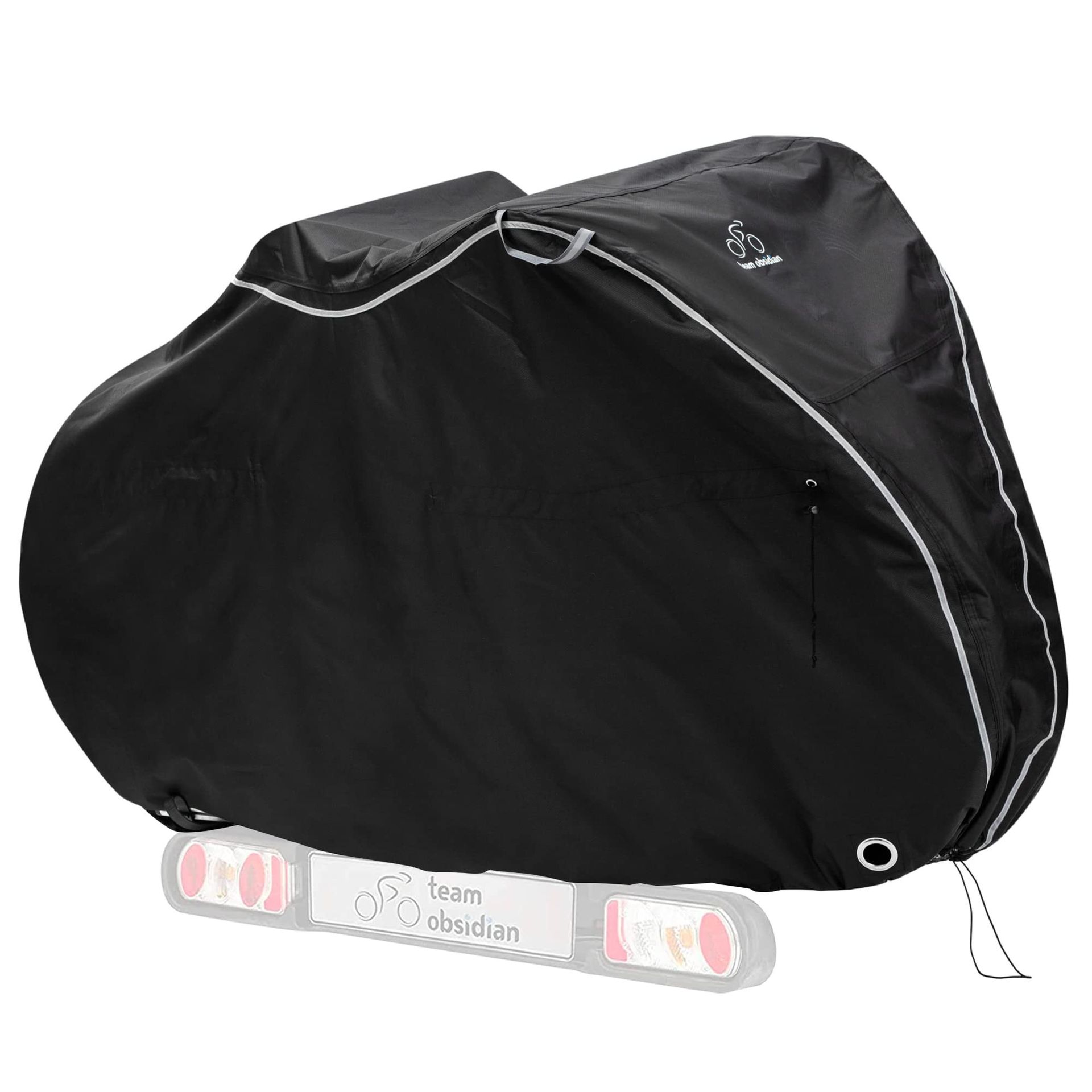 Bike Cover Outdoor Storage Waterproof Ripstop 300D Oxford Material Fits 1–3 Bicycles - Black XL