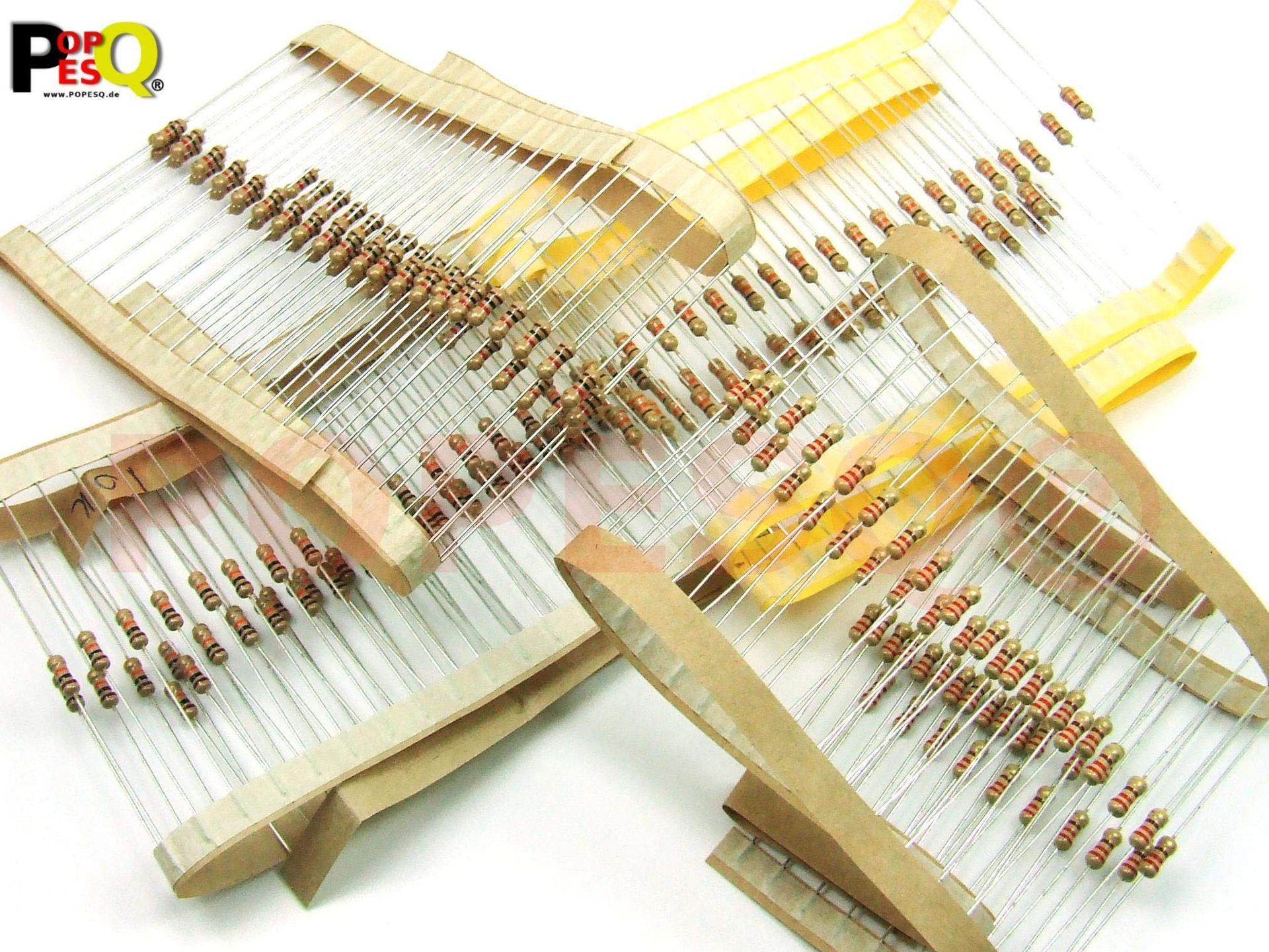 Resistor Assortment Kit 200 pcs Carbon Film 0.25W 220Ω 330Ω 1K 10K for Electronics Projects - Multi-value #A760