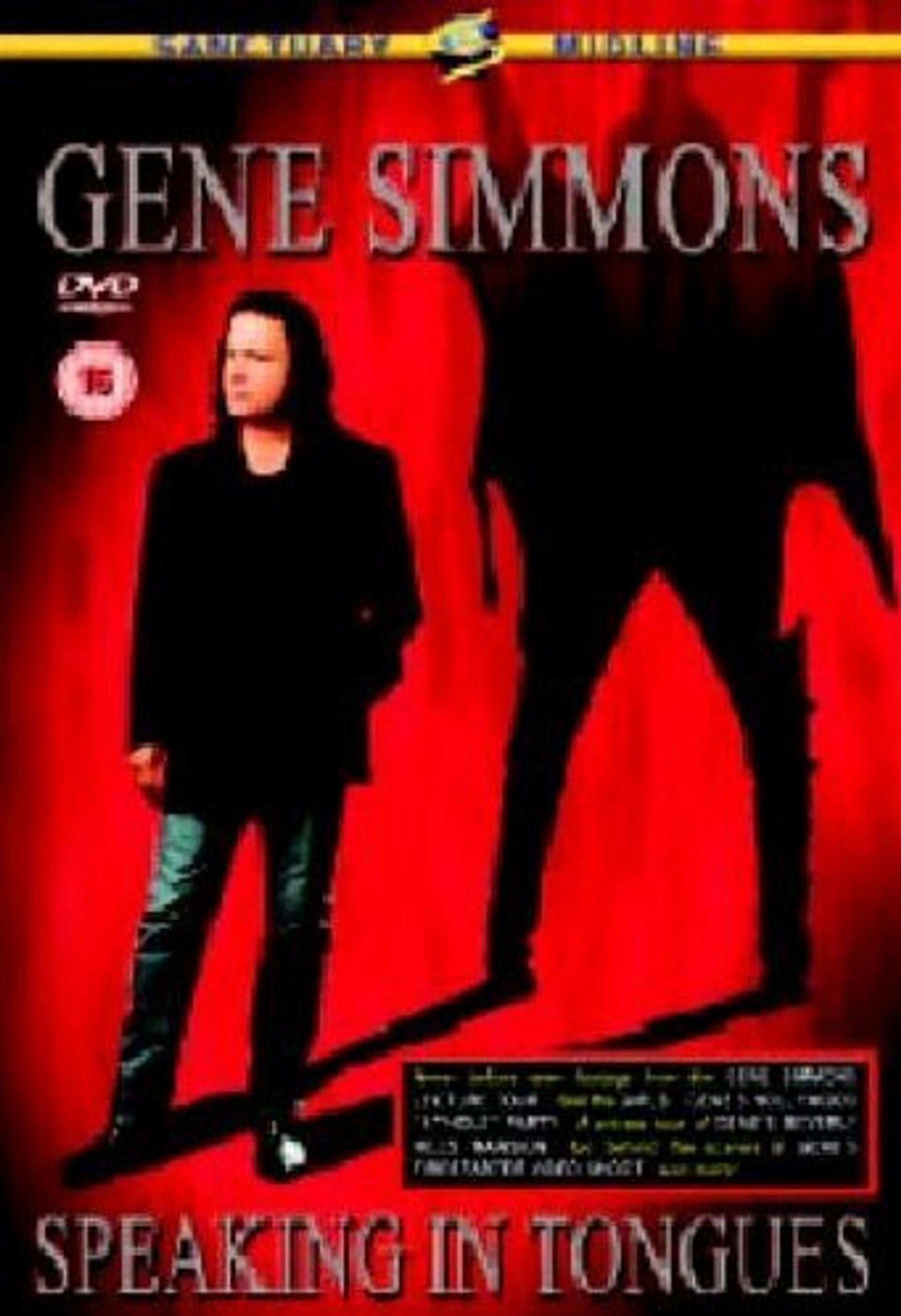 Gene Simmons: Speaking In Tongues DVD Documentary Comedy Performance - Standard Edition