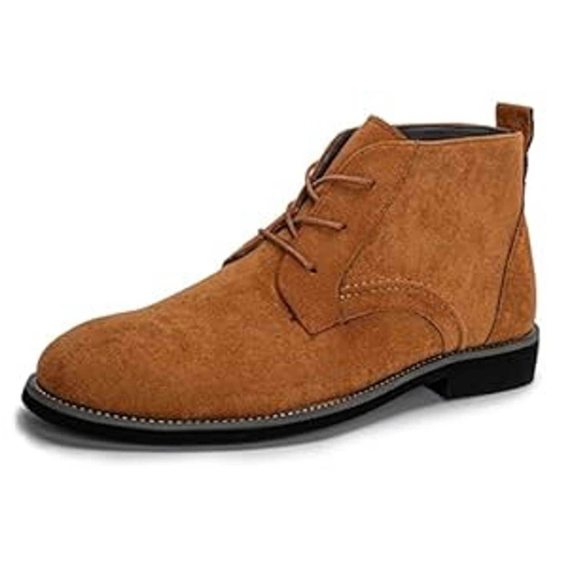 Men's Chukka Desert Boots Lace-Up Casual Outdoor Classic Dress Footwear - Suede Brown UK 9.5