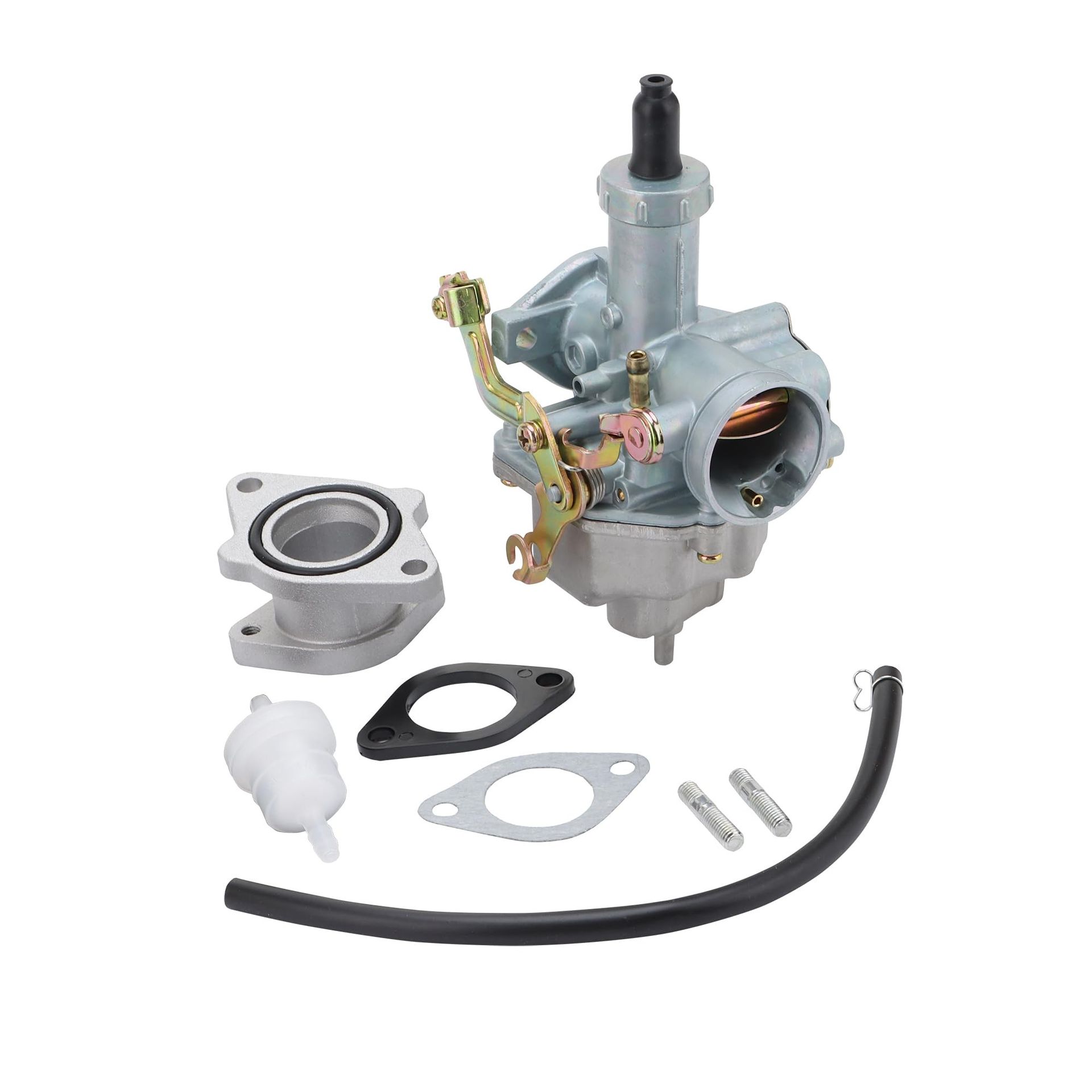 26mm Carburettor Cable Choke with Intake Manifold Kit Replacement for Polaris Ranger RZR 170 2009-2014 and Sawtooth 200 2006-2007 - Silver 26mm